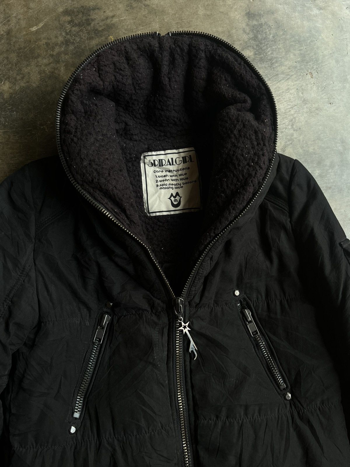 Isamu Katayama Backlash JAPANESE SPIRALGIRL FULL ZIP PARKA GOTHIC SEDITIONARIES PUNK Size US M / EU 48-50 / 2 - 4 Thumbnail