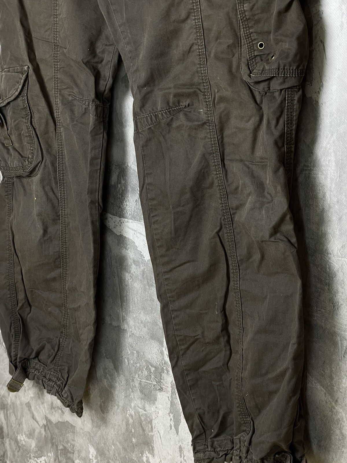 Japanese Brand × Vintage VINTAGE CARGO PANTS FLARED PARACHUTE SPRING JAPAN 90S Size 32" / US 10 / IT 46 - 6 Thumbnail