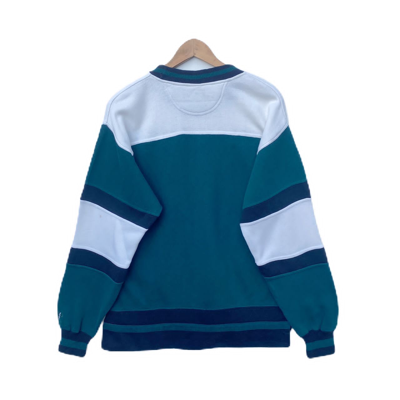 NFL NEW YORK JETS SWEATSHIRT MEDIUM PULLOVER STRIPED Size US M / EU 48-50 / 2 - 2 Thumbnail