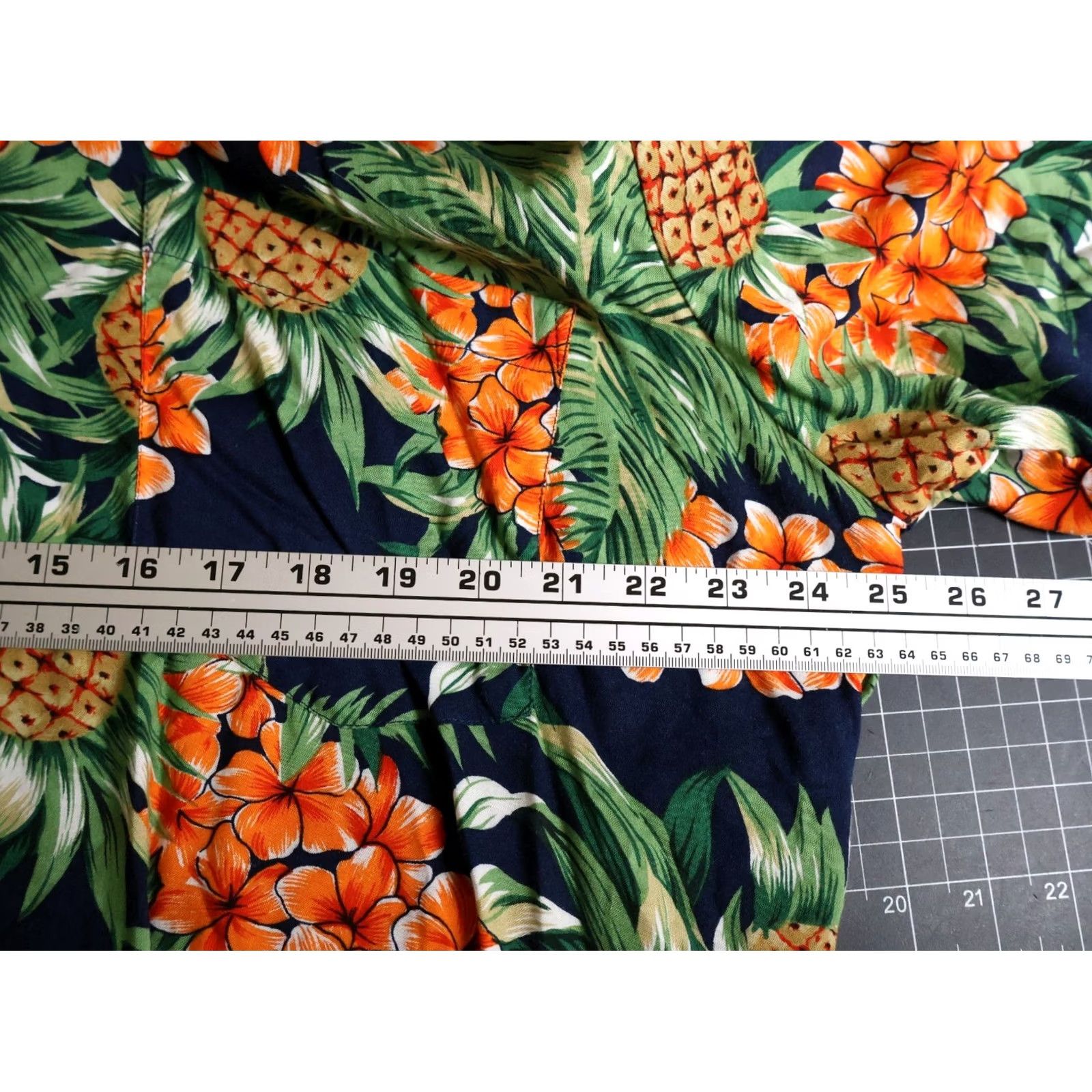 Vintage Kennington Loop Collar Shirt Men's XL Blue Pineapple Floral Rayon VTG 80s Size US XL / EU 56 / 4 - 5 Thumbnail