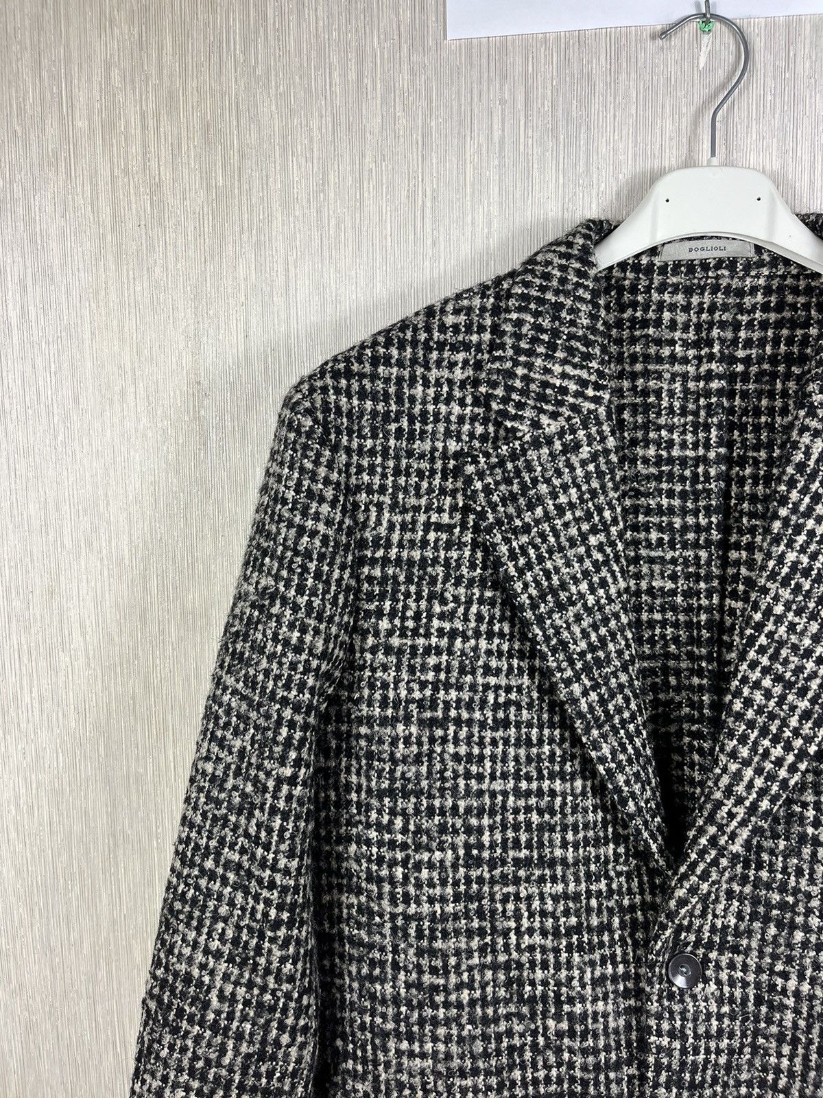 Boglioli Boglioli wool mohair alpaca blazer patterned plaid jacket Size 50R - 4 Thumbnail
