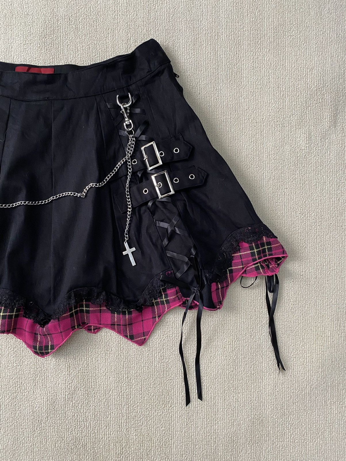 Hysteric Glamour × Japanese Brand × Le Grande Bleu (L.G.B.) Body Line crosses chain miniskirt Size 26" / US 2 / IT 38 - 2 Thumbnail