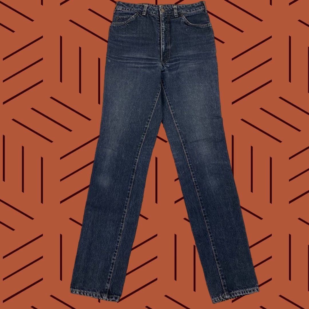 Big John VINTAGE Big John Jeans Slim 30 Regular 30x33 Deep Indigo Japanese Indigo Denim Mens Jeans 90s-98s Theme Japanese Indigo Denim Slim Men Size US 30 / EU 46 - 1 Thumbnail