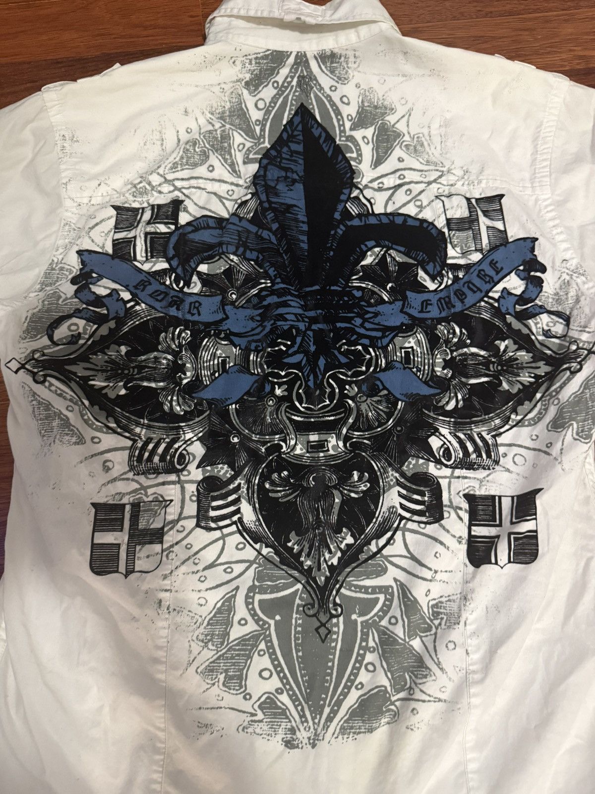Roar Roar embroided affliction graphic button up Size US M / EU 48-50 / 2 - 2 Thumbnail