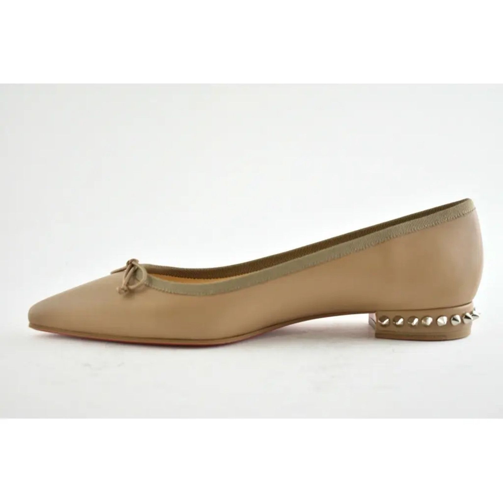 Christian Louboutin Christian Louboutin Hall Flat Fennec Nappa Leather Spike Size US 6 / IT 36 - 9 Thumbnail