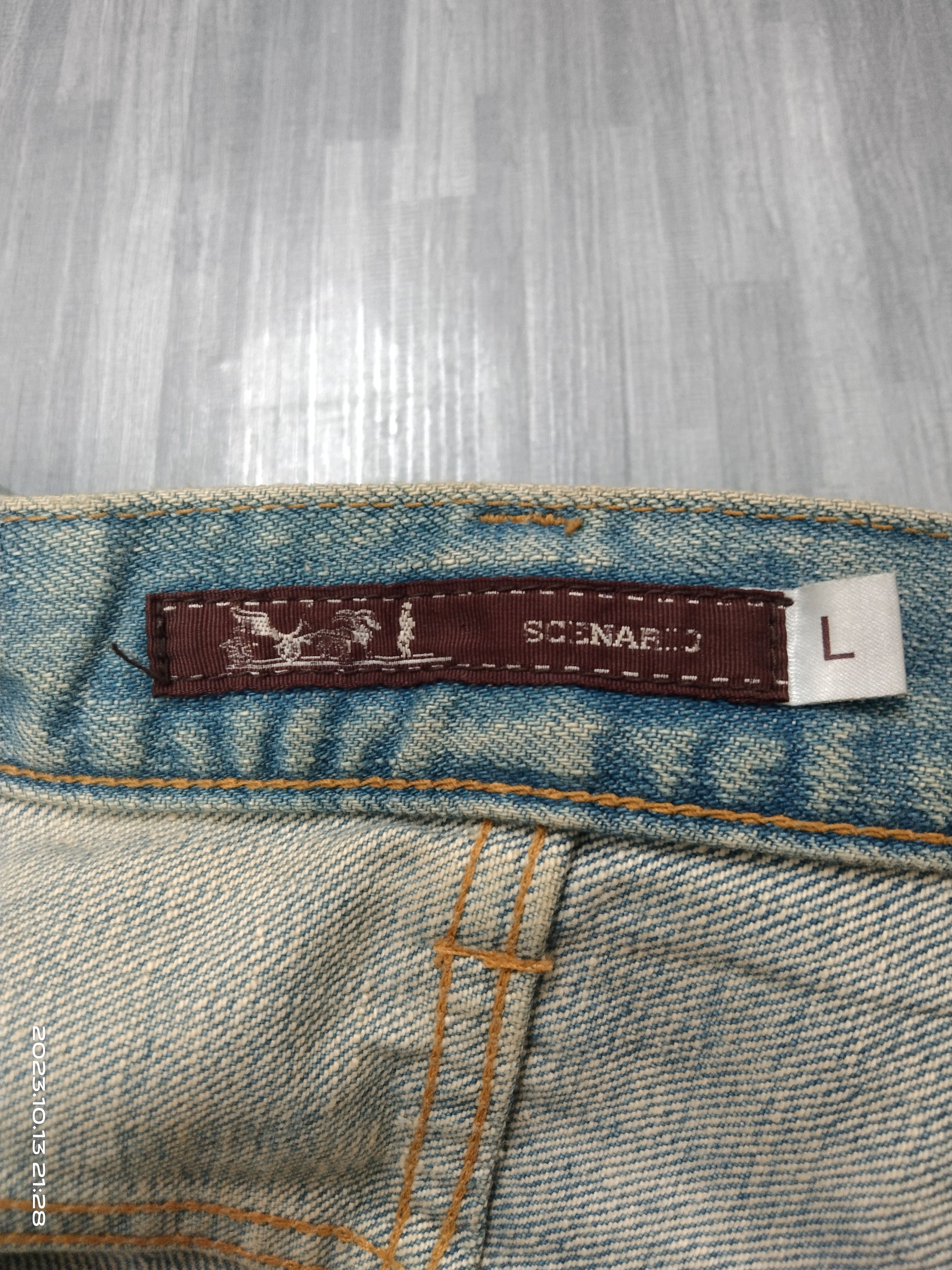 Japanese Brand SiCK SPELLOUT SCENARIO DENIM PANTS Size US 32 / EU 48 - 8 Thumbnail