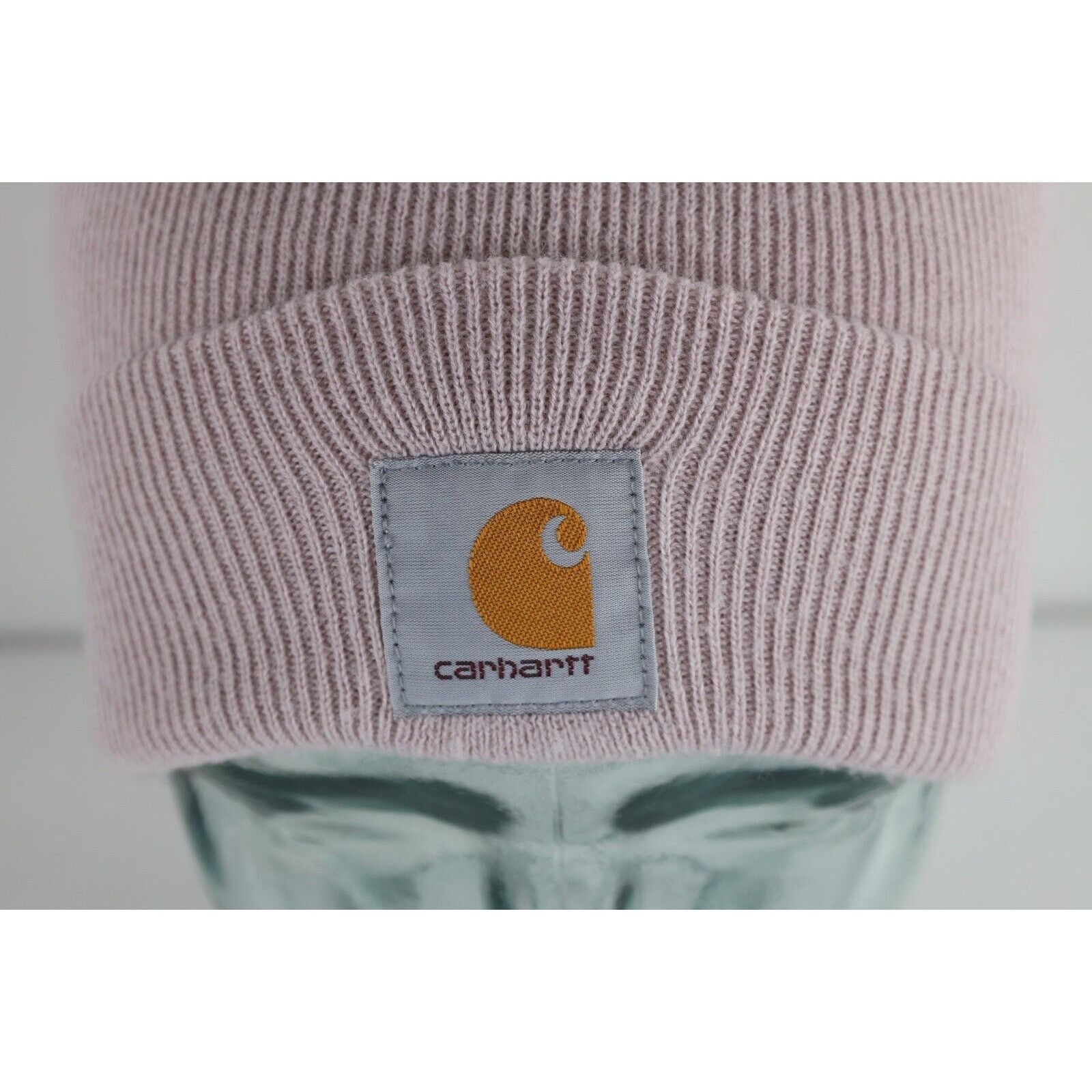 Carhartt × Vintage Vintage Y2K Carhartt Knit Winter Beanie Hat Light Purple Size ONE SIZE - 2 Thumbnail