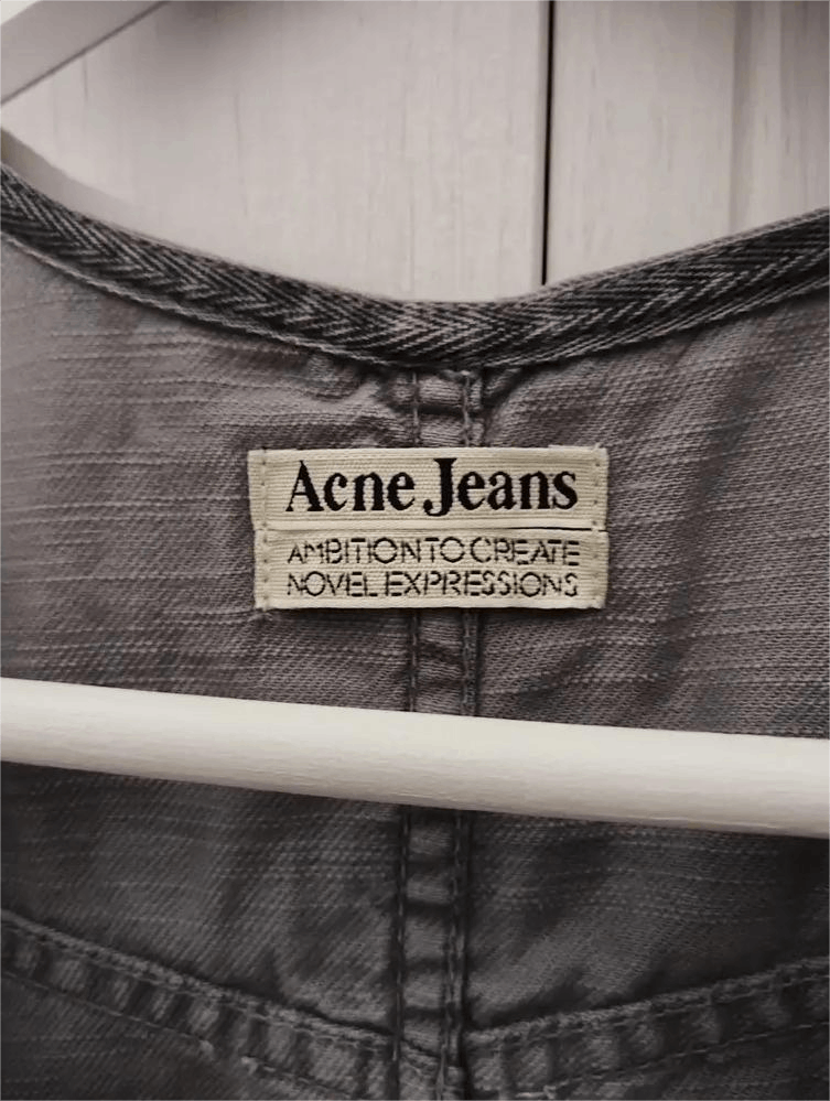 Acne Studios Acne denim jumpsuit jeans cotton grey blue Size 26" / US 2 / IT 38 - 2 Thumbnail