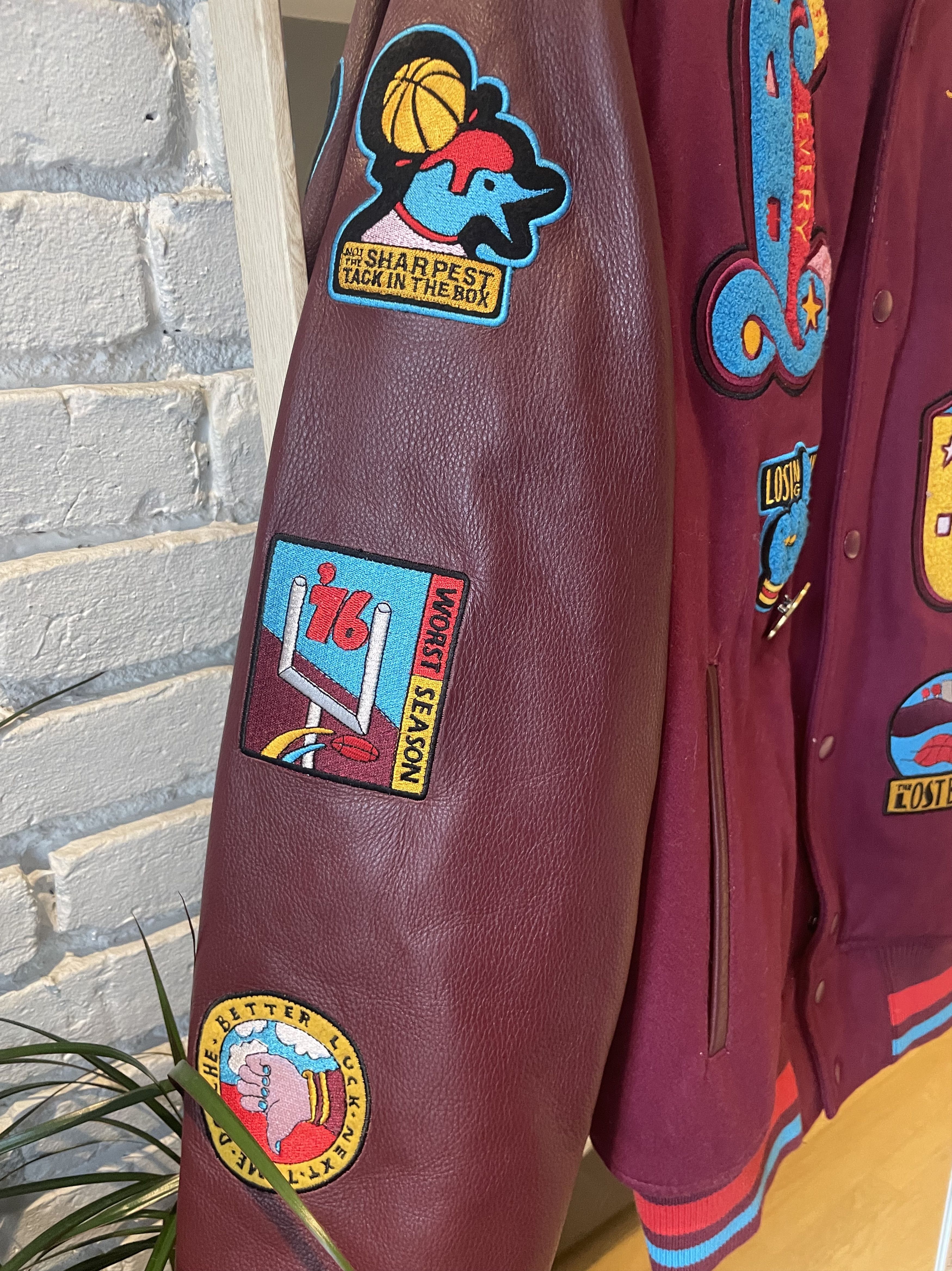 Nike × Parra SAMPLE : NSW x Parra 09 MA-1 Leather Varsity Flight Jacket Size US M / EU 48-50 / 2 - 6 Thumbnail