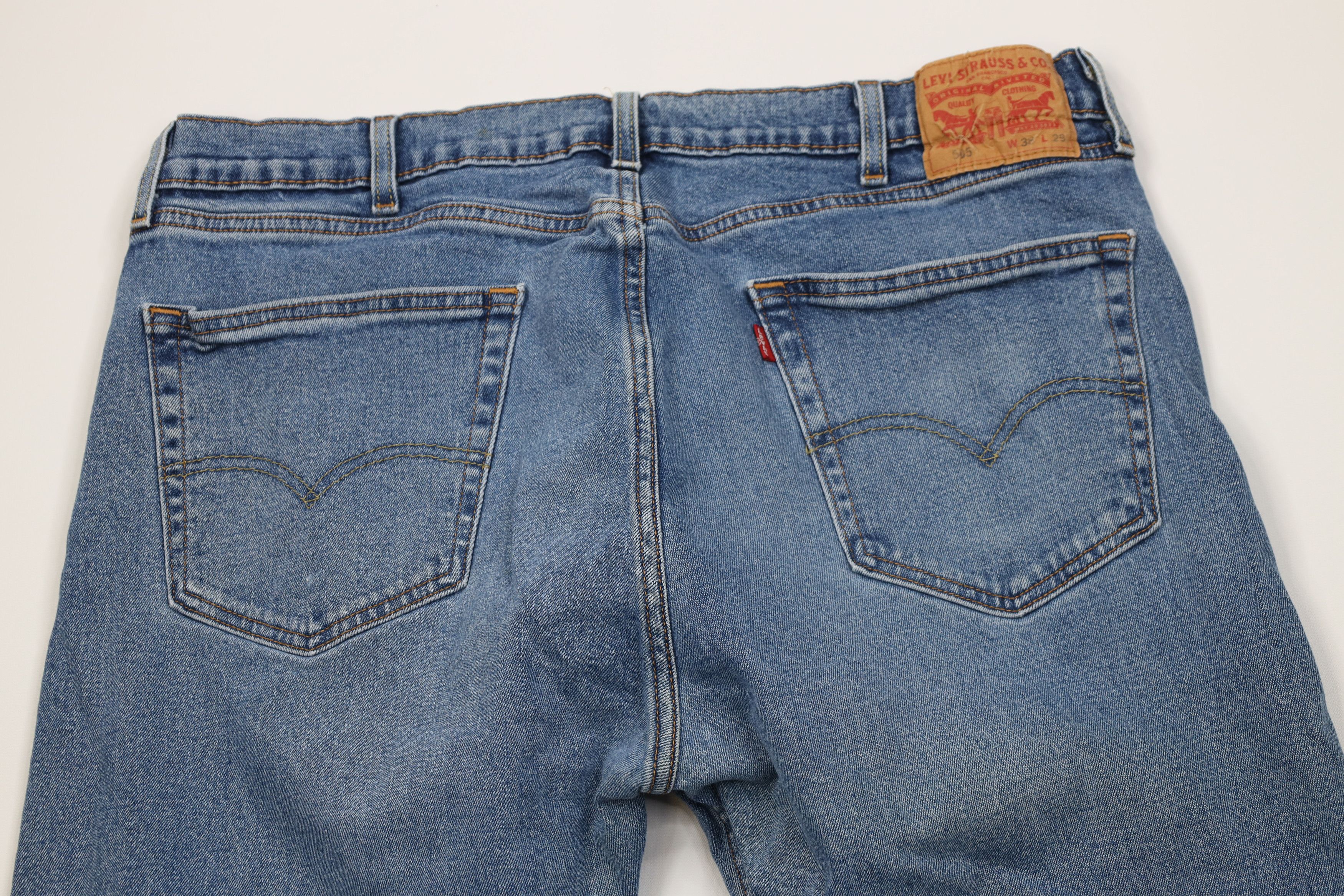Levi's Vintage Y2K Levis 505xx Button Fly Straight Leg Jeans Size US 38 / EU 54 - 12 Thumbnail