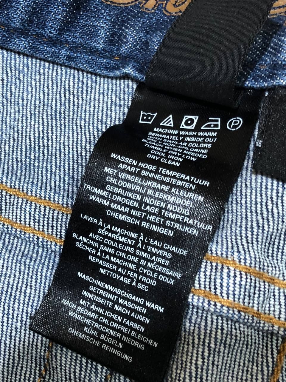 Harley Davidson Vintage logo blue Harley Davidon jeans Y2K Size 30" / US 8 / IT 44 - 4 Thumbnail