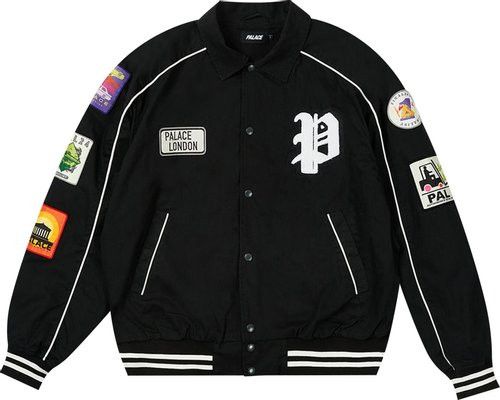 Palace Palace festival Bomber jacket black | Grailed