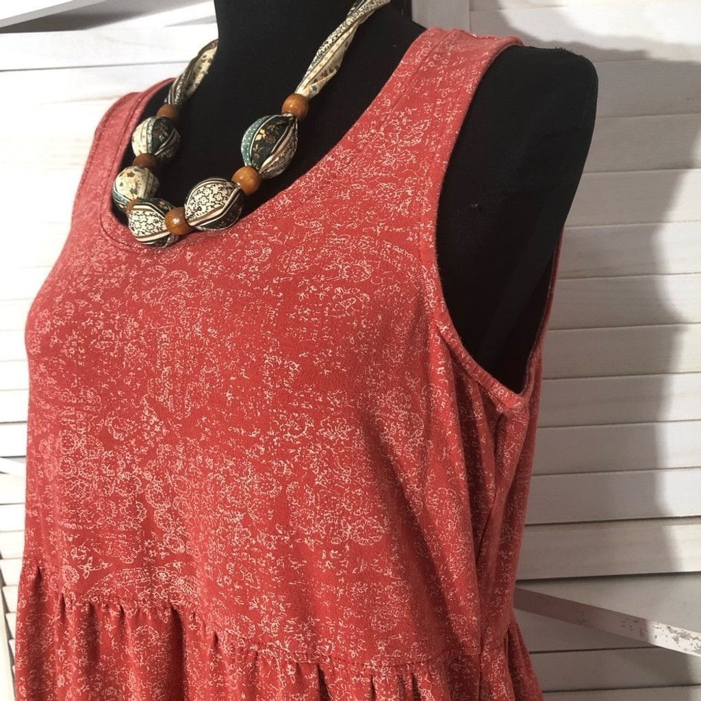 Frye Frye boho dress floral tiered cotton prairie peasant style M Size L / US 10 / IT 46 - 7 Thumbnail