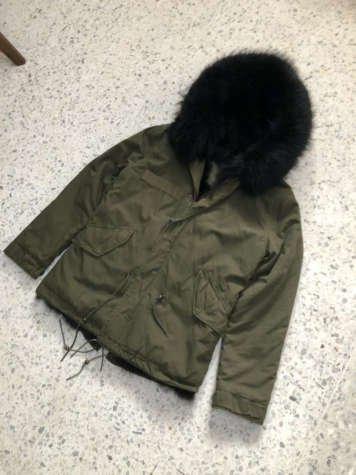 MR & MRS ITALY On Fire🔥 Mr & Mrs Italy Kayote Fur Army Green Parka Jacket Size XXS / US 00 / IT 34 - 4 Thumbnail
