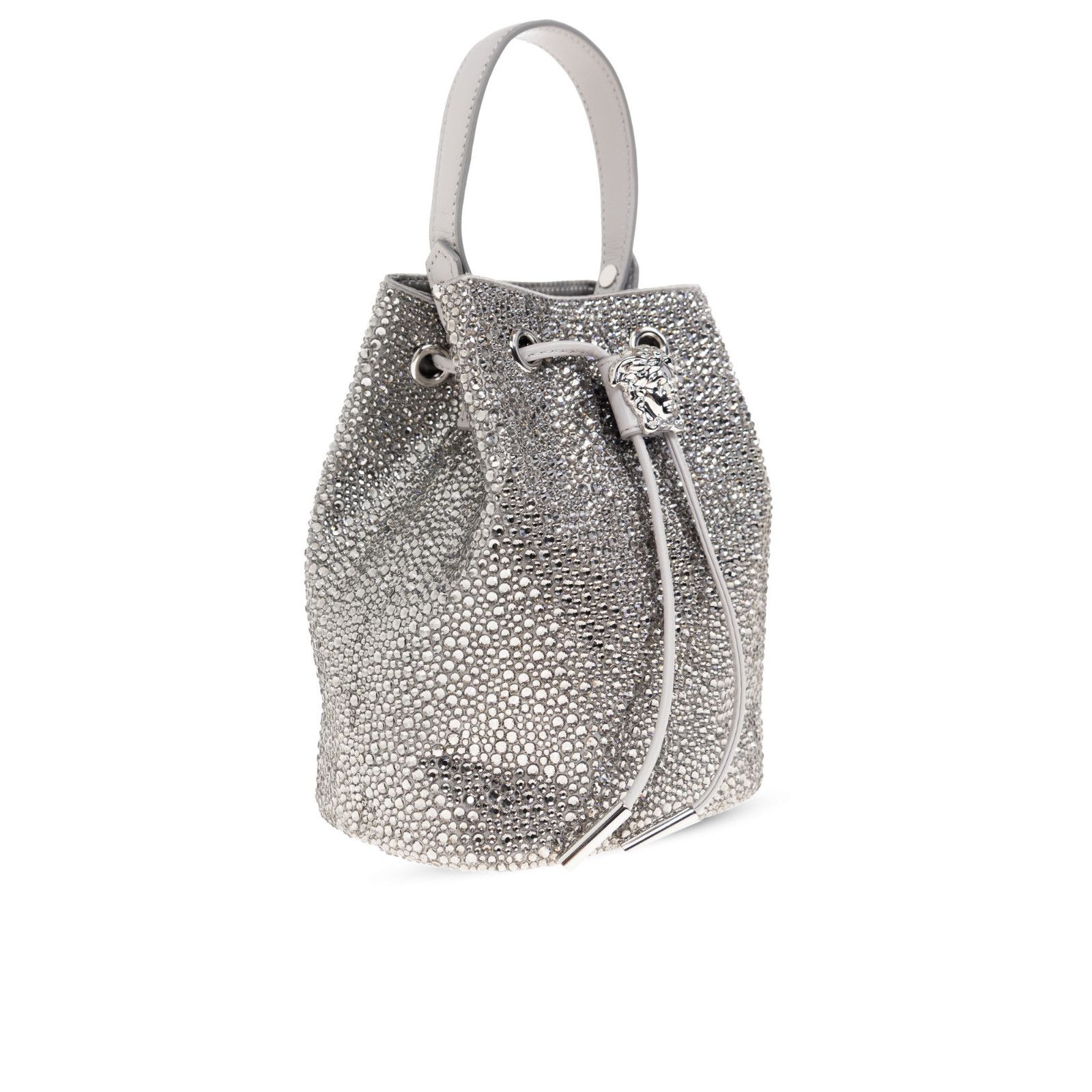 Versace VERSACE Le Medusa Silver Leather Shoulder Bag New & Authenti Size ONE SIZE - 3 Thumbnail
