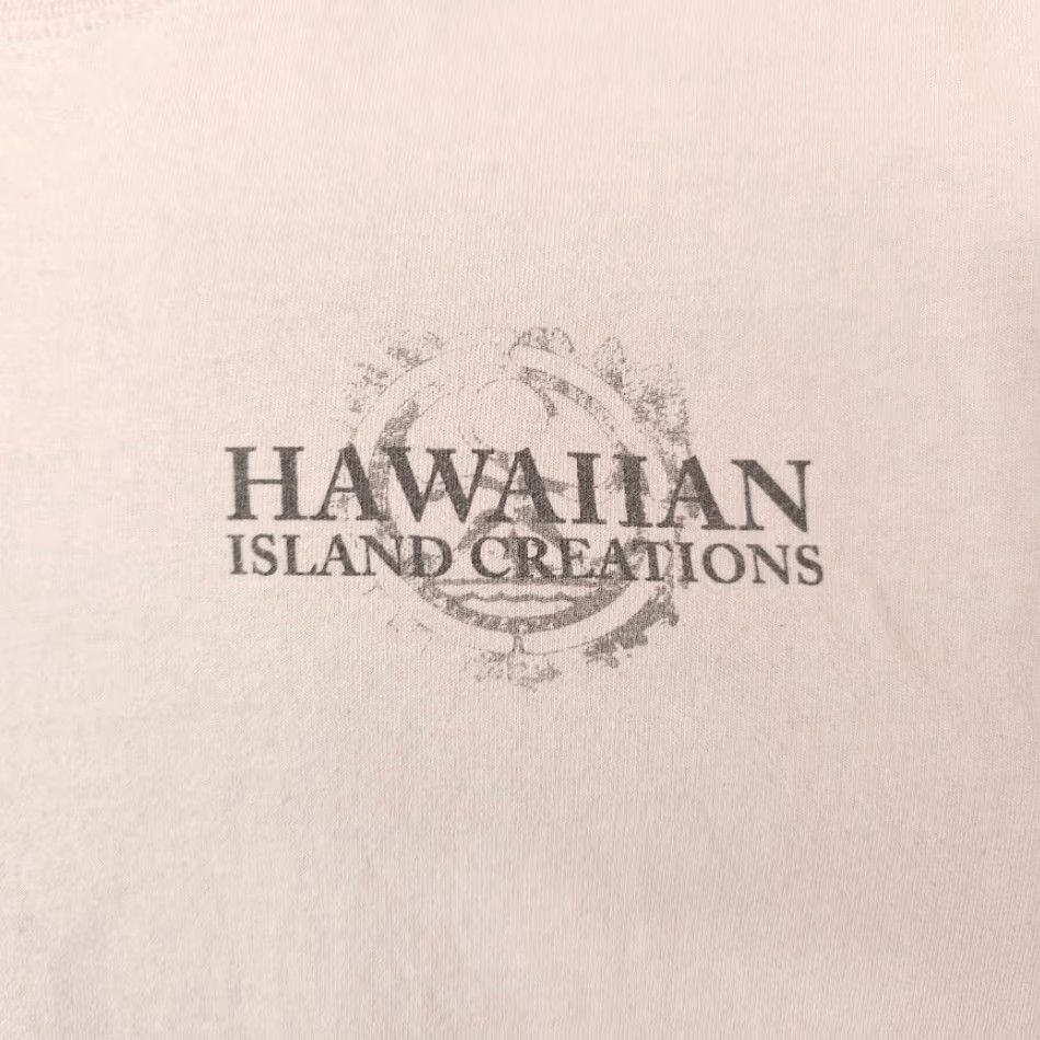 Vintage Hawaii T Shirt Mens Large Pink King Kamehameha The Great Hawaiian Island Destina tion Travel Travel souvenir Cotton Crew Neck Short Sleeve Size US L / EU 52-54 / 3 - 3 Thumbnail