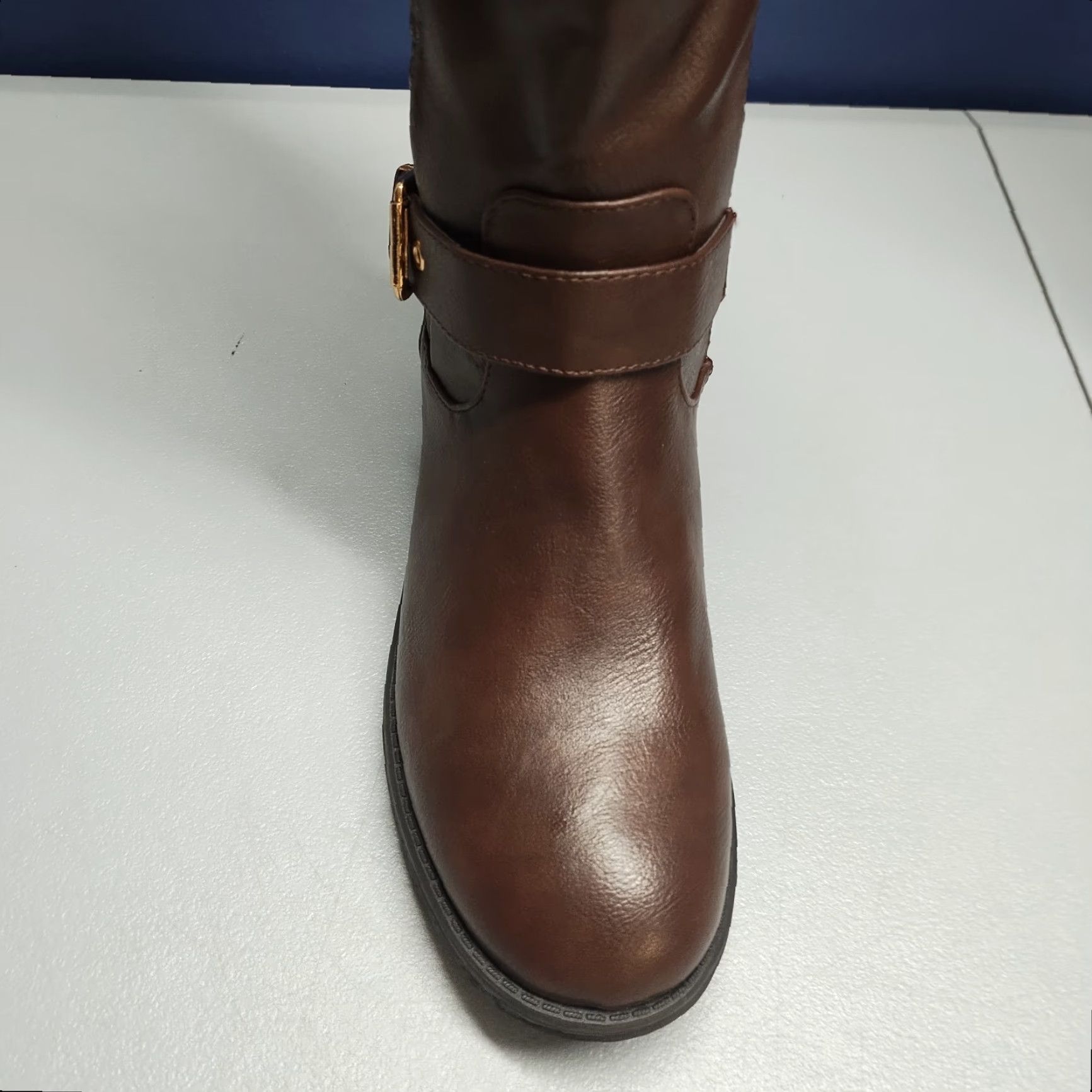 Talbots Dream Pairs Womens Size 7 Brown Lined Round Toe Knee High Boots with Side Zipper Size US 7 / IT 37 - 6 Thumbnail