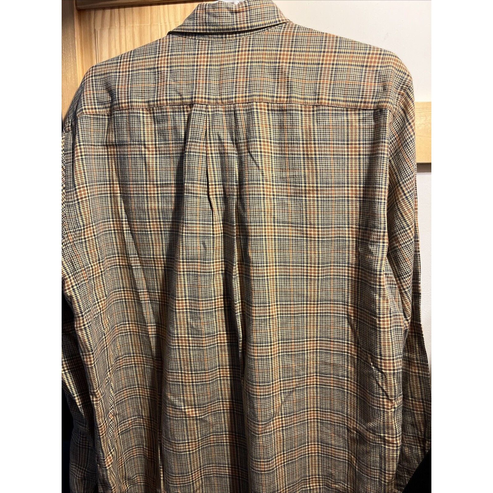 Viyella VTG Wool Cotton Blend Shirt Mens L Multicolor Plaid