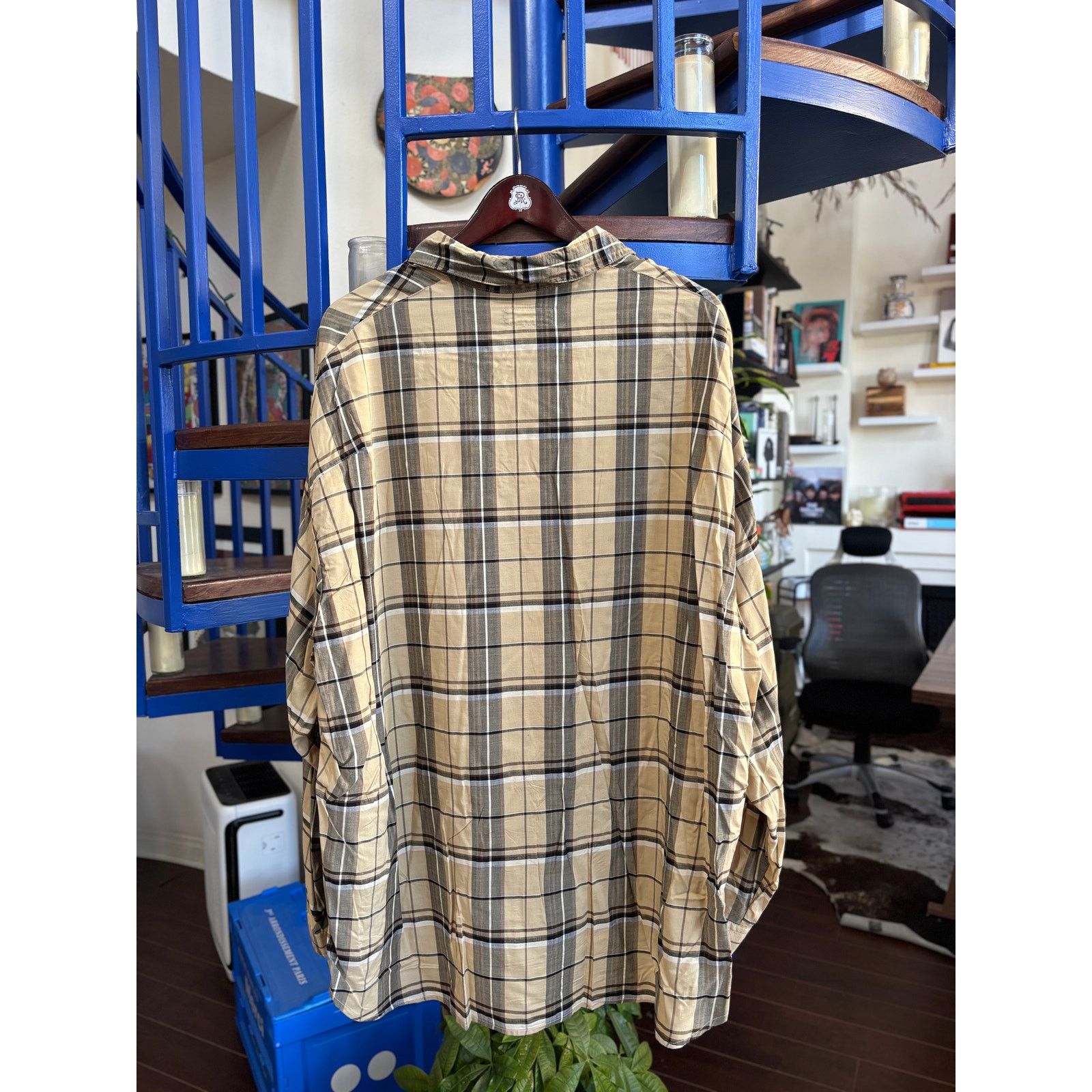 HARE HARE Plaid Button-Up Shirt Japanese Designer Size M Size US M / EU 48-50 / 2 - 2 Thumbnail