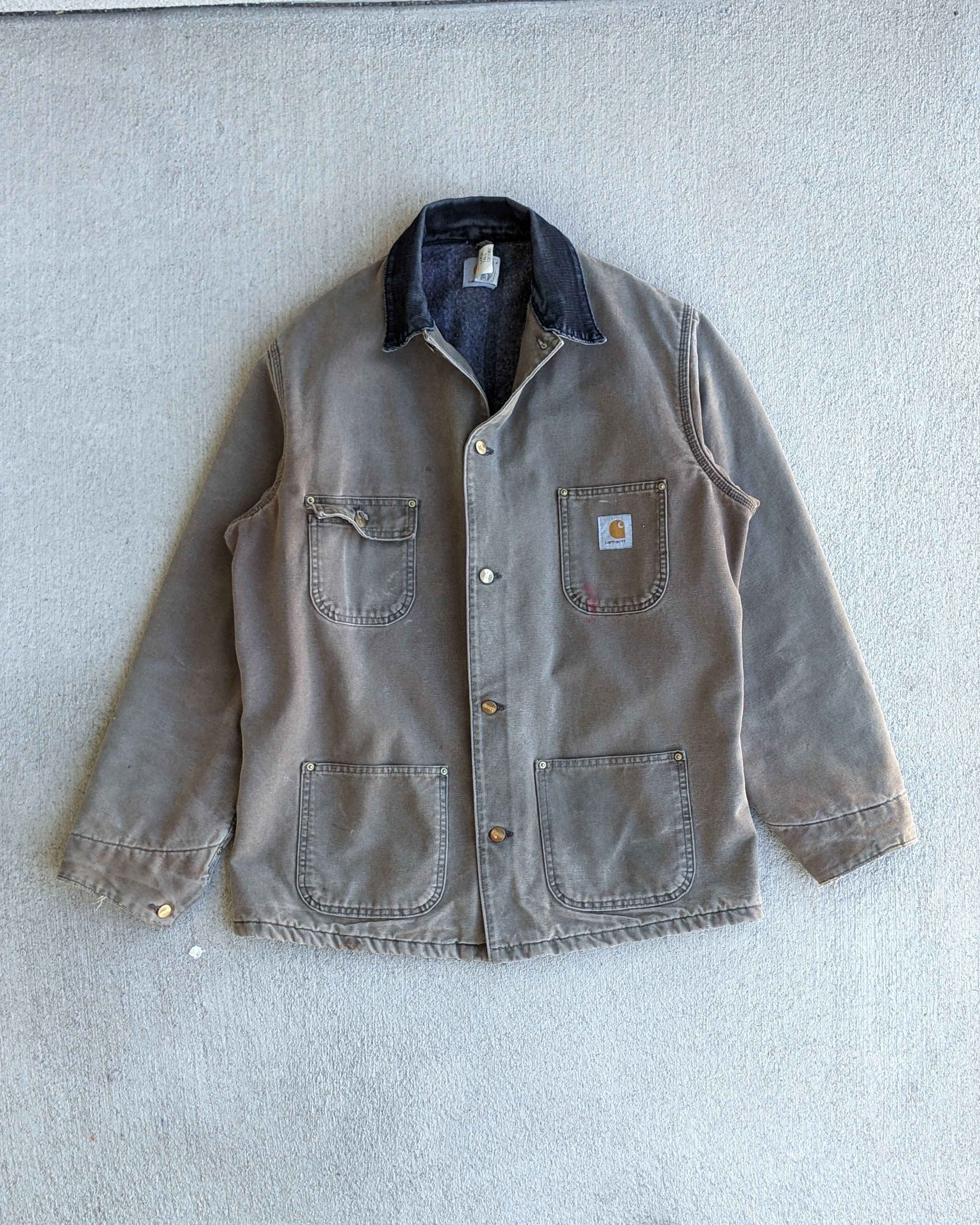 Carhartt × Vintage Vintage 90s Carhartt Chore Coat Tall Union Made in the USA Size US L / EU 52-54 / 3 - 1 Thumbnail