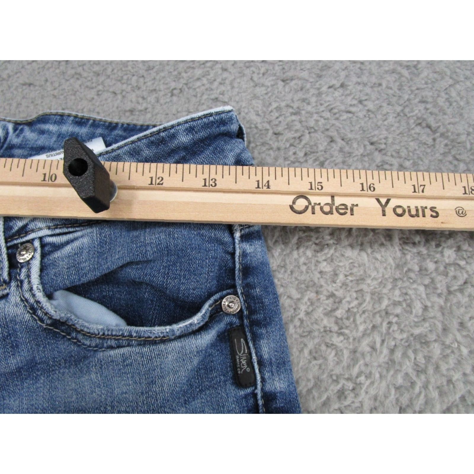 Silver Jeans Co. Silver Jeans Co Suki Skinny Stretch Jeans Women's 28/29 Raw Hem Size 28" / US 6 / IT 42 - 6 Thumbnail