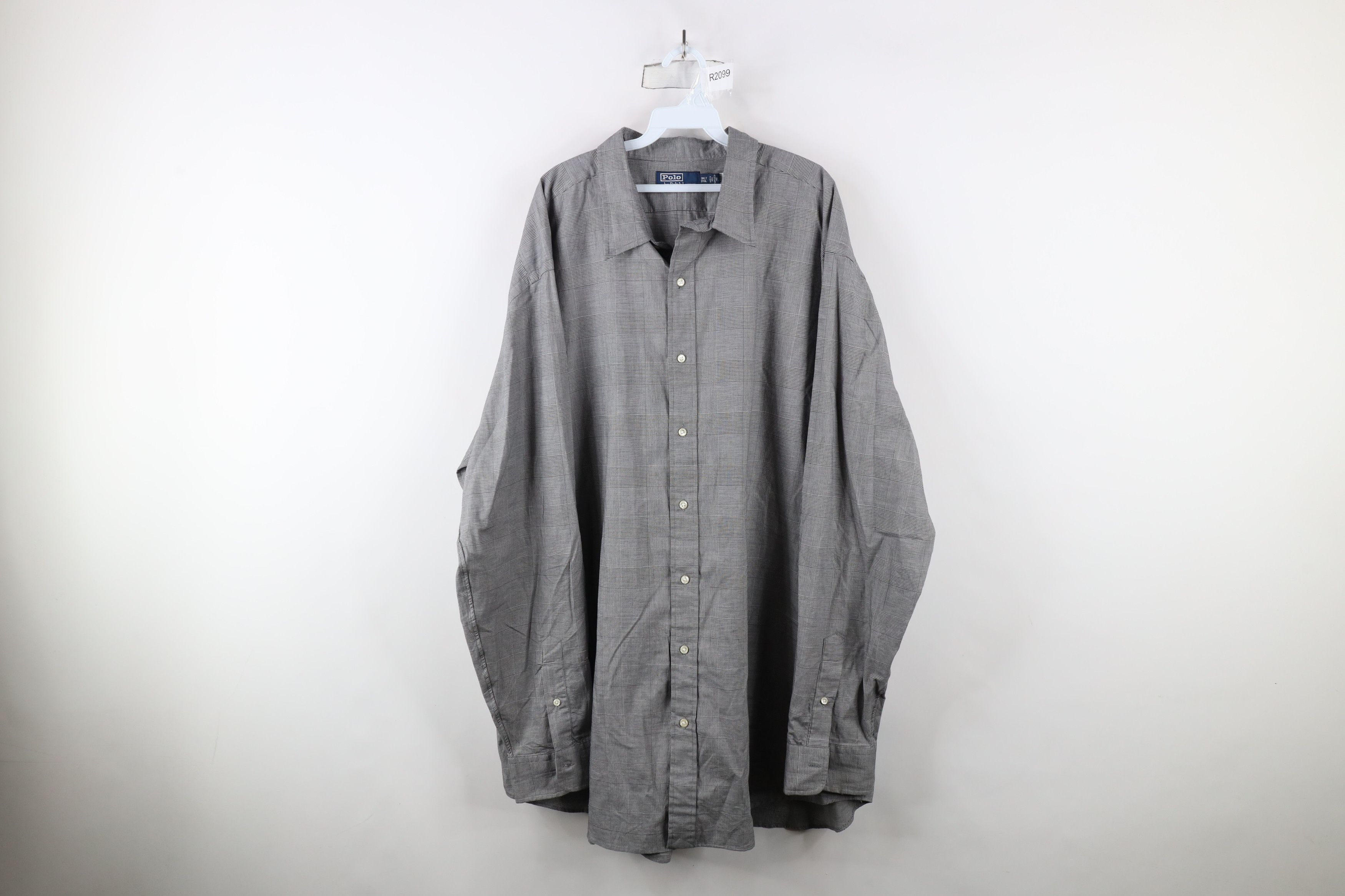 Ralph Lauren × Vintage Vintage Ralph Lauren Houndstooth Collared Button Shirt Size US XXL / EU 58 / 5 - 1 Thumbnail