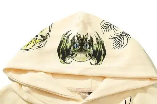 Japanese Brand Skeleton Graffiti Pull Over hoodie Size US M / EU 48-50 / 2 - 4 Thumbnail