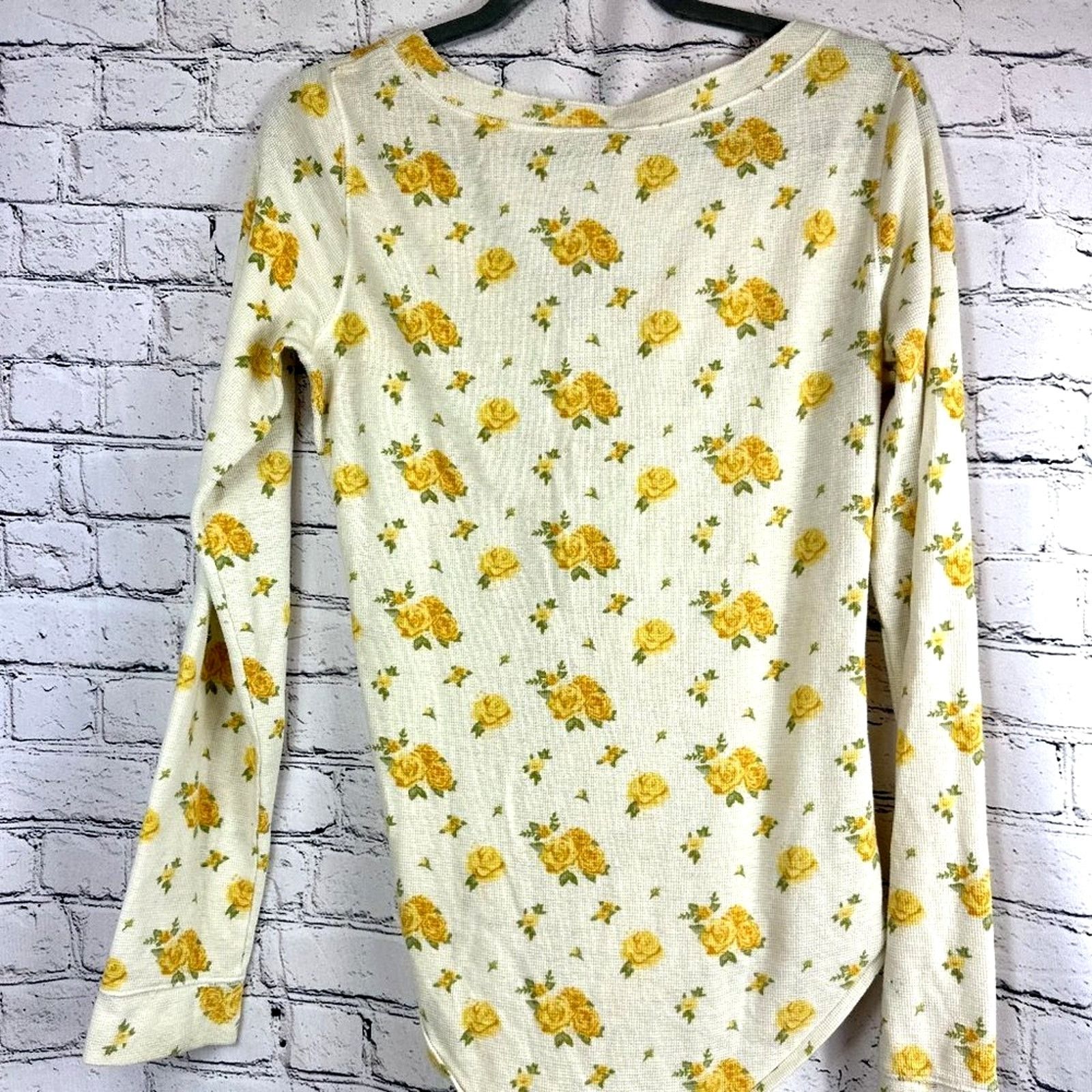 Free People Free People Dylan Thermal Floral Bodysuit Sunny Weather - XL Size XL / US 12-14 / IT 48-50 - 13 Thumbnail