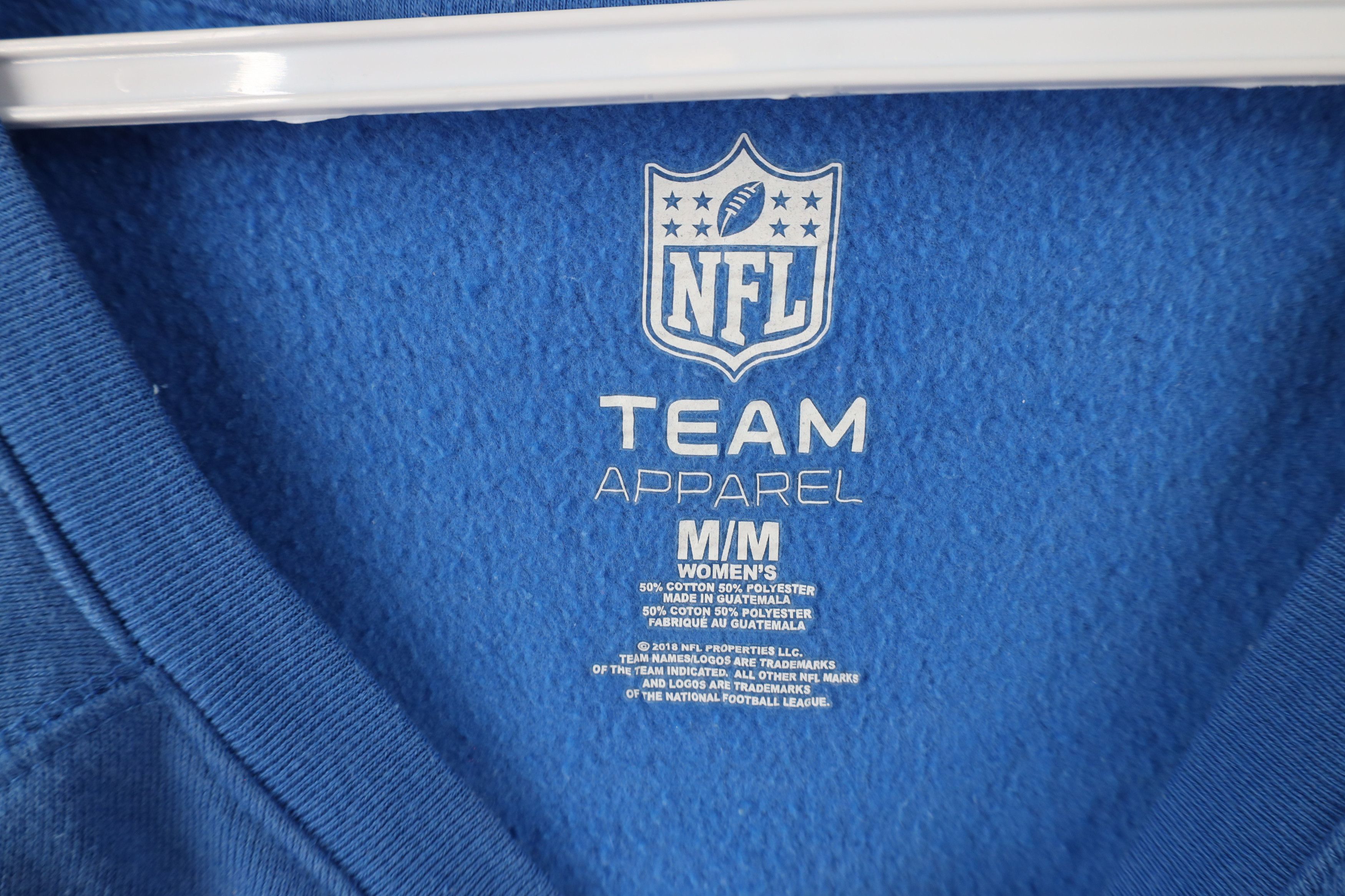 Vintage Y2K NFL Detroit Lions Football Crewneck Sweatshirt Blue Size M / US 6-8 / IT 42-44 - 5 Thumbnail
