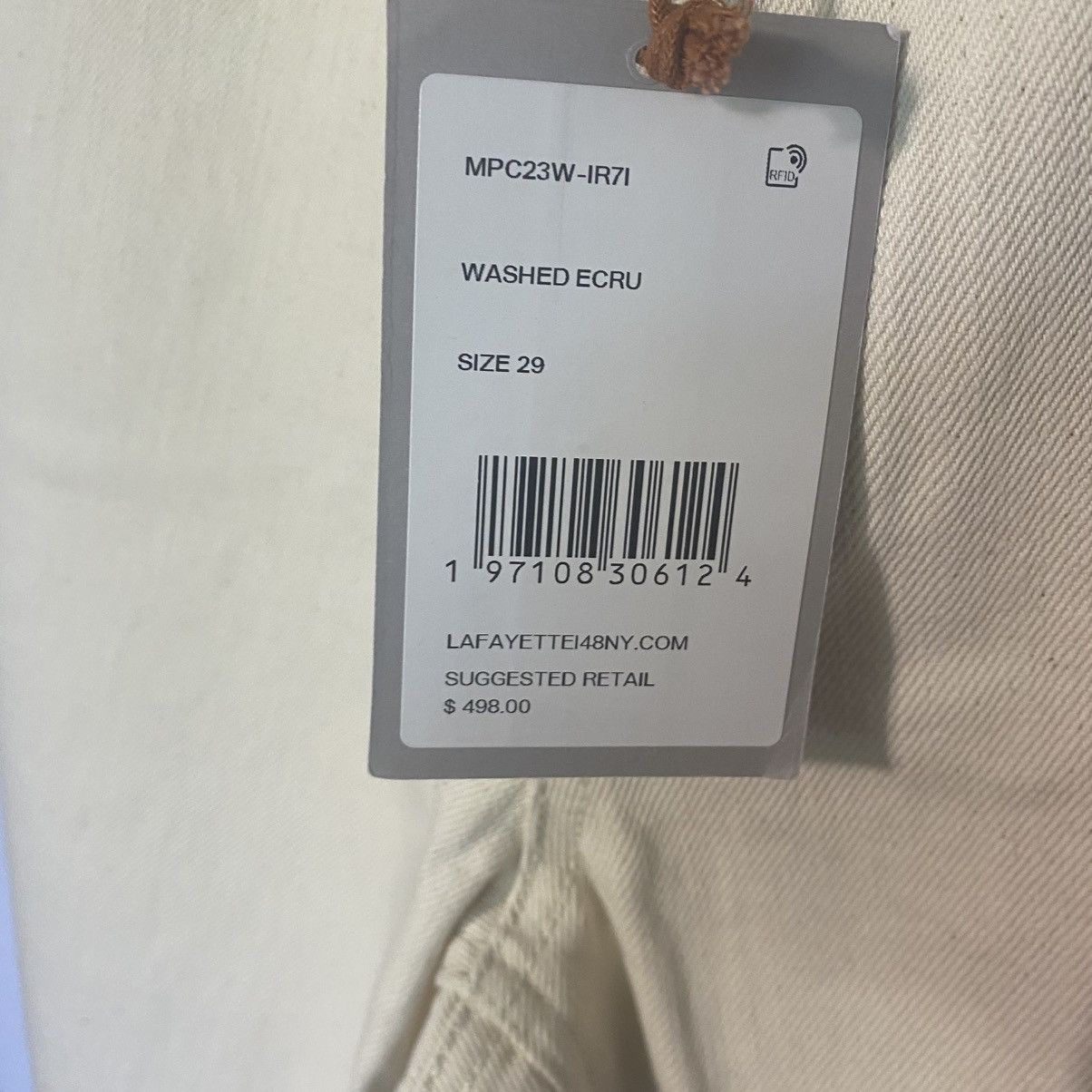 Lafayette 148 LAFAYETTE 148 NEW YORK REEVE WASHED ECU 29 Jeans MSRP $498 Size 29" - 3 Thumbnail