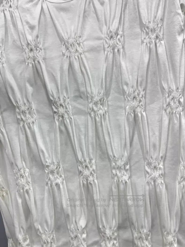 Other Chanel White pleated logo short sleeves Size XL / US 12-14 / IT 48-50 - 2 Thumbnail