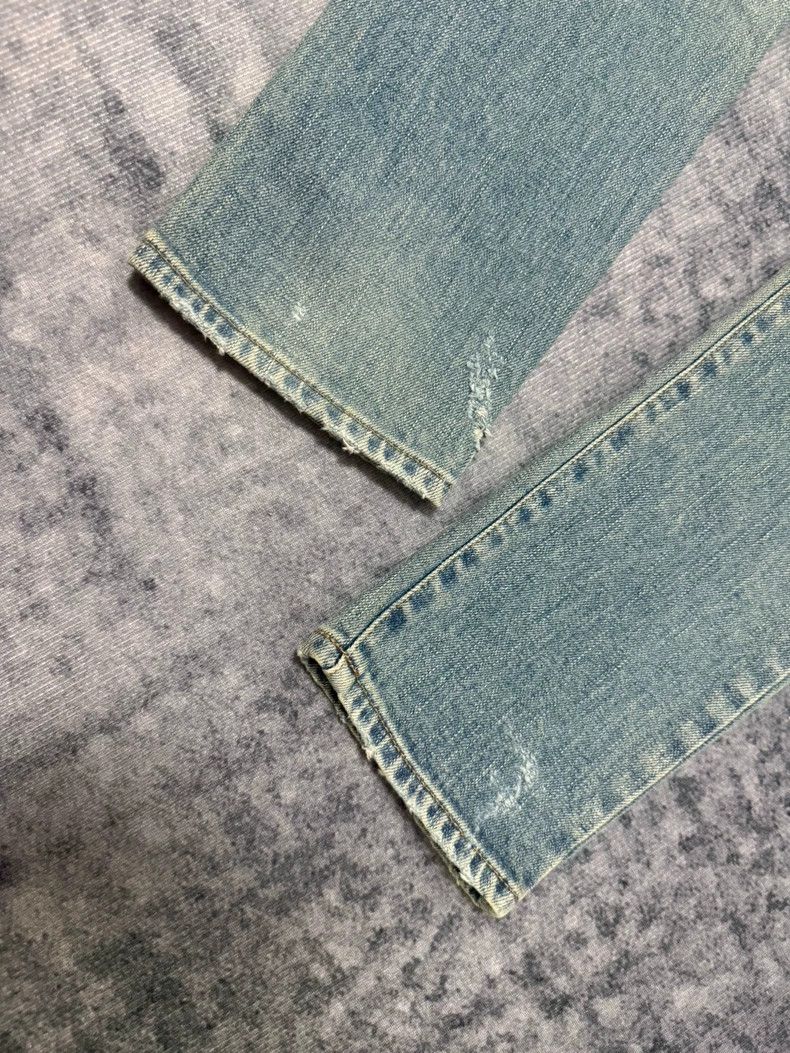 Saint Laurent Paris Saint Laurent Paris 16 FW Light Blue Yellow Mud Erosion Big Size US 28 / EU 44 - 5 Thumbnail