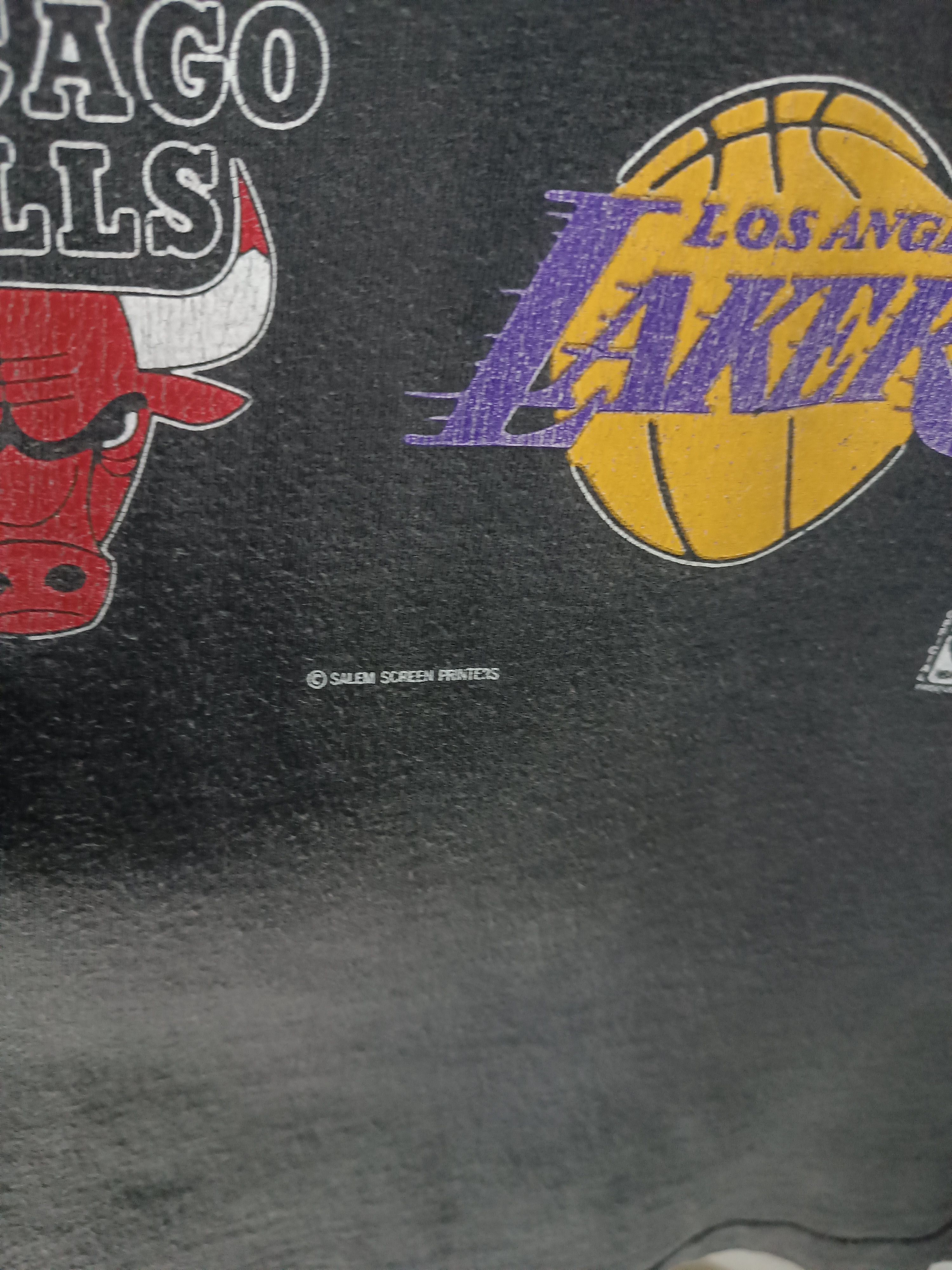NBA VINTAGE THE 1991 NBA FINALS BULLS VS LAKERS DOUBLE LAYER TEE Size US XL / EU 56 / 4 - 11 Thumbnail