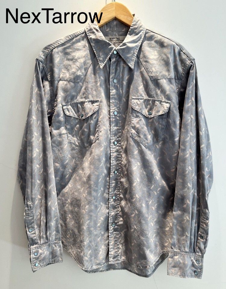 Kapital Kapital Nissan handmade cashew patterned long sleeved pocket Size US L / EU 52-54 / 3 - 1 Thumbnail