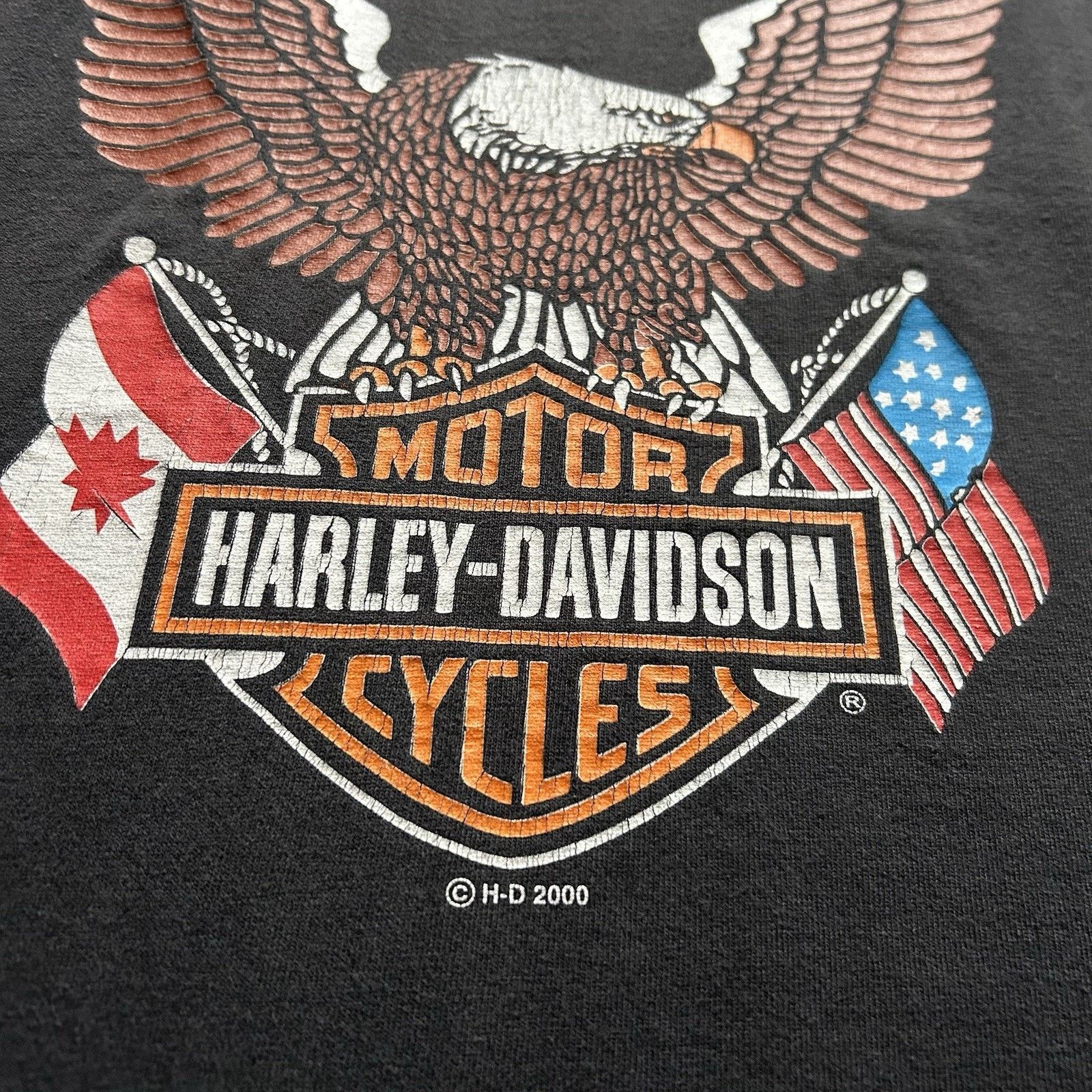 Harley Davidson × Vintage Vintage Harley Davidson Tank Top Shirt XL Faded Black Canada Size US XL / EU 56 / 4 - 3 Thumbnail