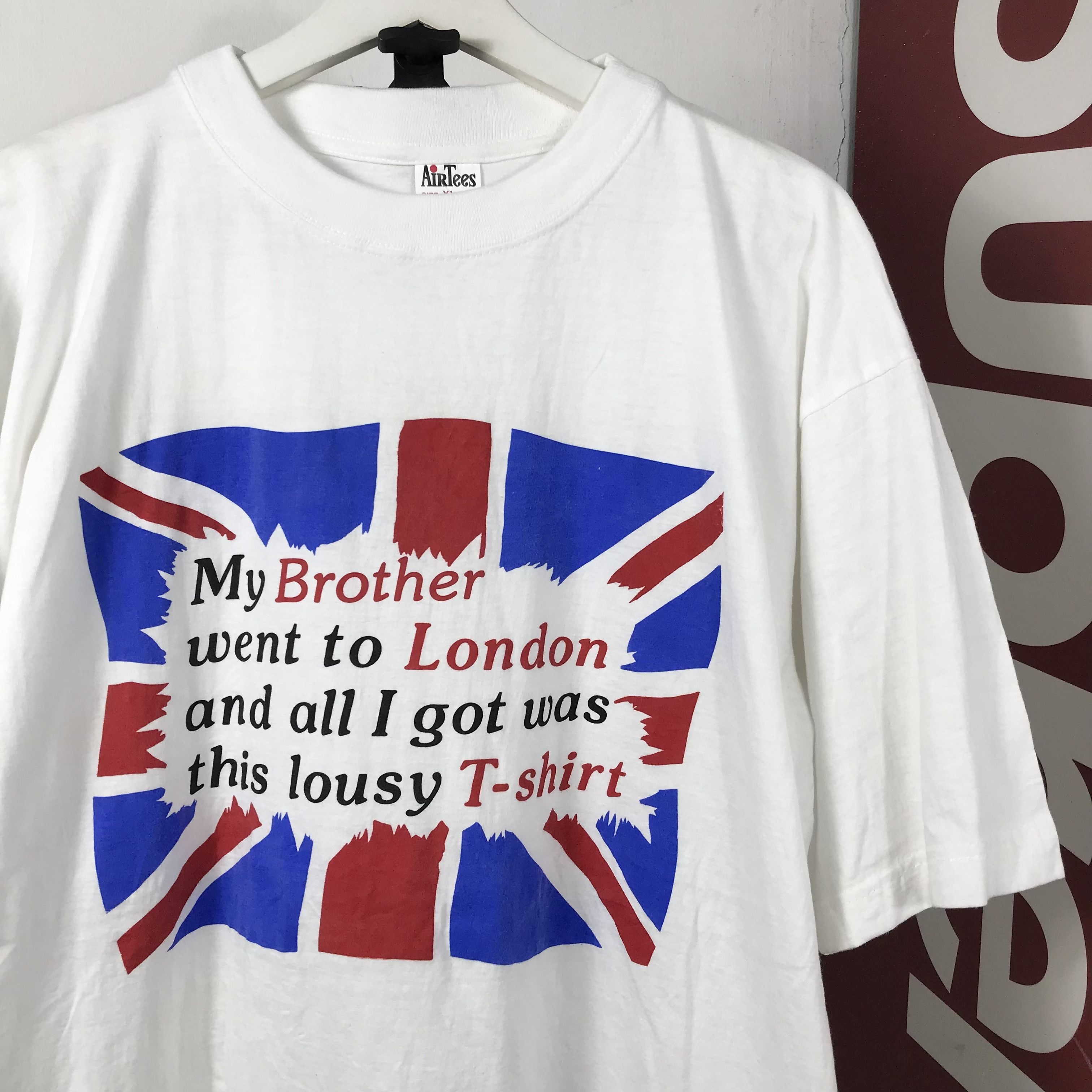 Vintage vintage Sex on london Humour Script Wording T shirt Size US XL / EU 56 / 4 - 3 Thumbnail