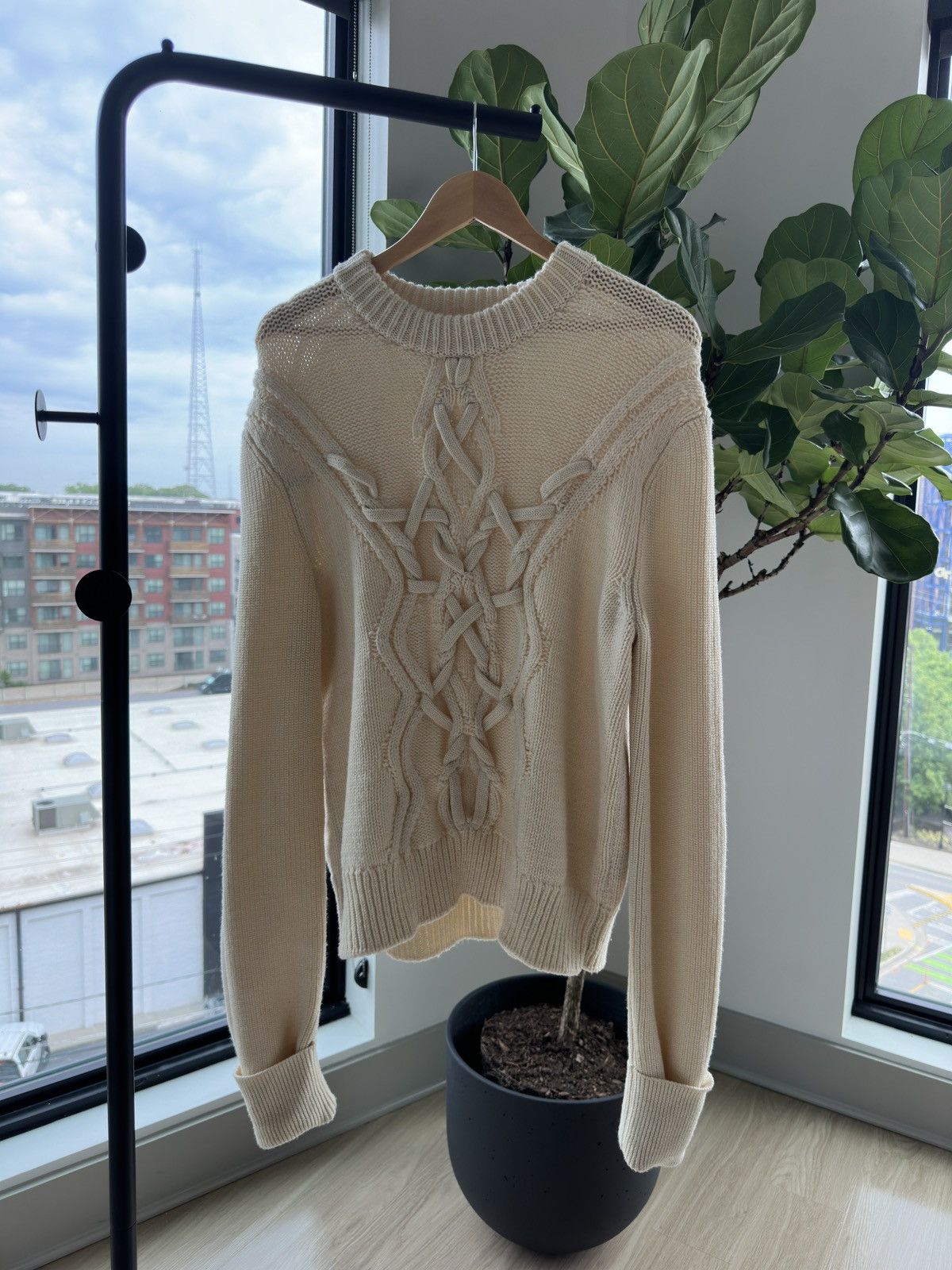 Isabel Marant Isabel Marant Off-White Cashmere Knitted Sweater Size US XL / EU 56 / 4 - 1 Thumbnail