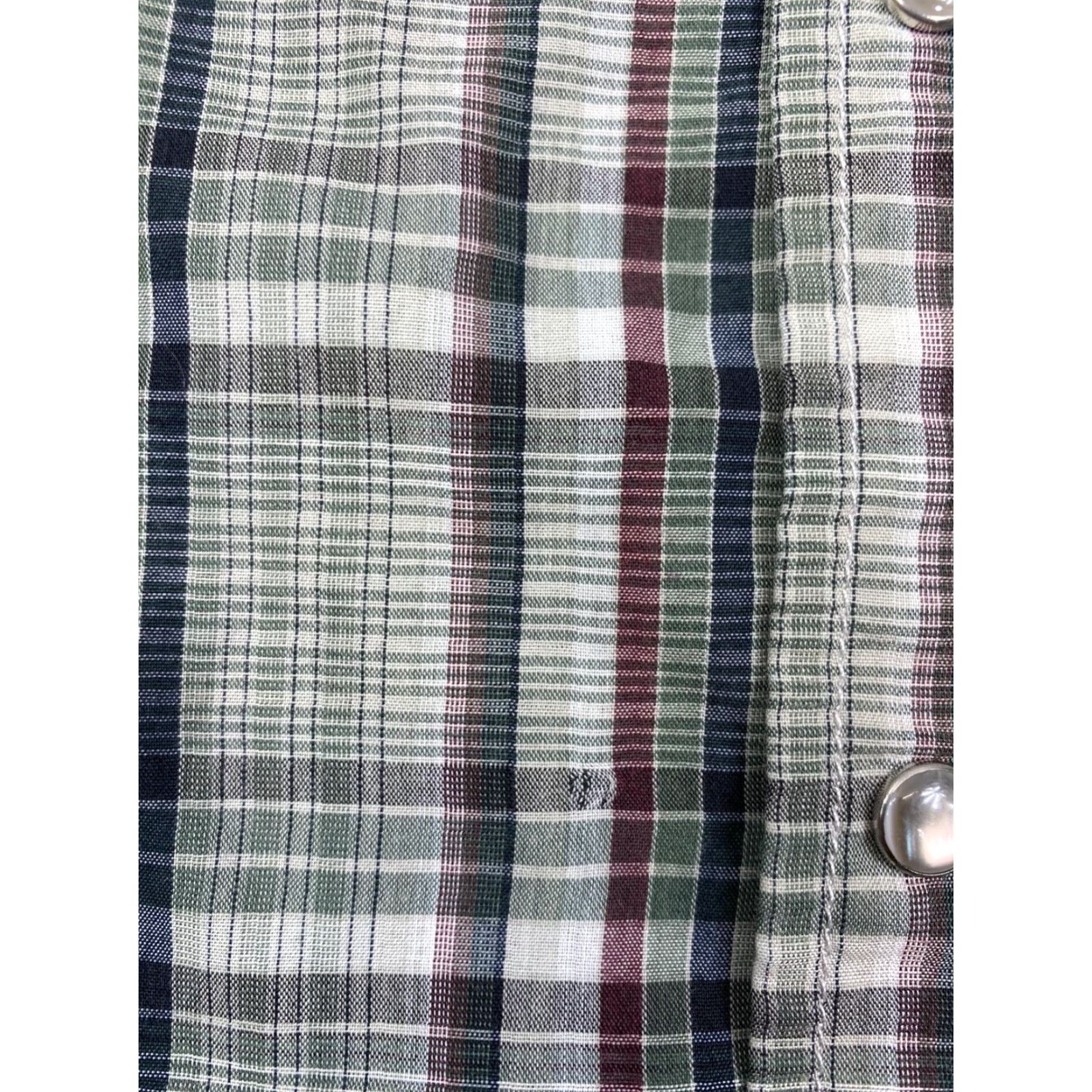 Volcom Volcom Mens Plaid Button-Down Shirt M Short Sleeve Pearl Snap Casual Size US 31 - 7 Thumbnail