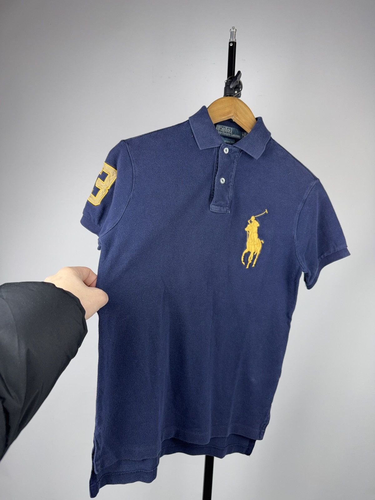 Polo Ralph Lauren 90s Retro VNTG Polo Ralph Lauren Big Pony No.3 Navy Polo XS Size US XS / EU 42 / 0 - 2 Thumbnail