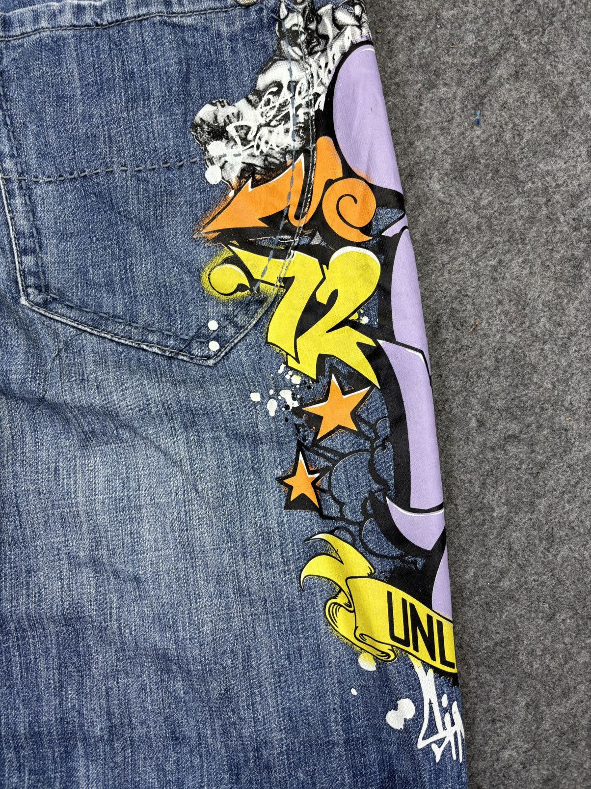 Ecko Unltd. 💥Baggy💥Ecko Spell Out Rapper Denim F834 Size US 33 - 13 Thumbnail