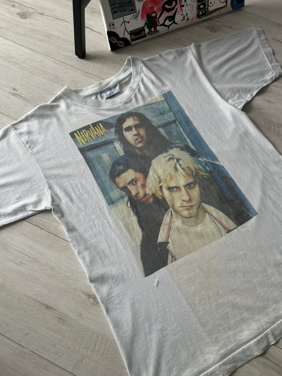 Band Tees 💥VTG💥 Nirvana 90’s Cry In The Dark AOP T-Shirt Kurt Cobain Size US M / EU 48-50 / 2 - 4 Thumbnail