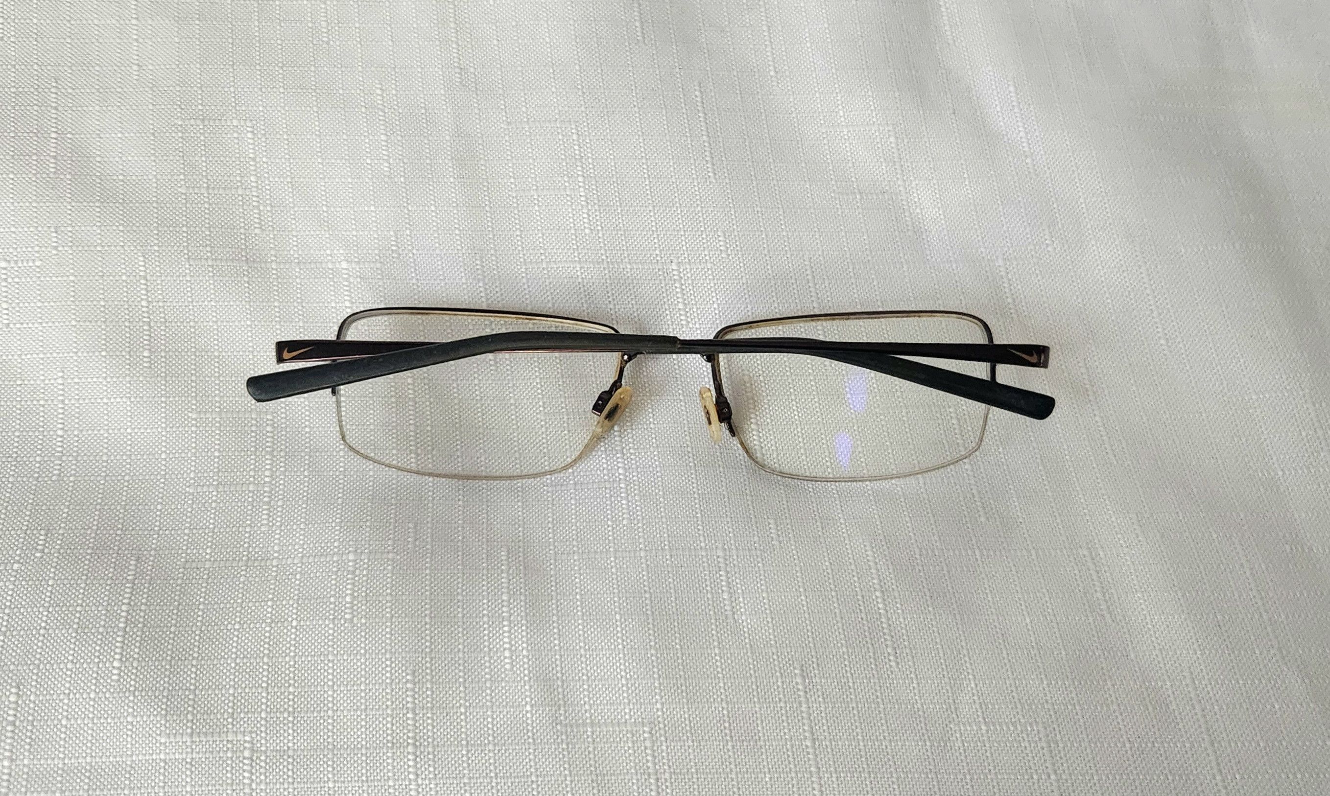 Nike Nike Eyeglasses 4195 245 Flexon Brown Full Rim Metal Frame Size ONE SIZE - 6 Thumbnail