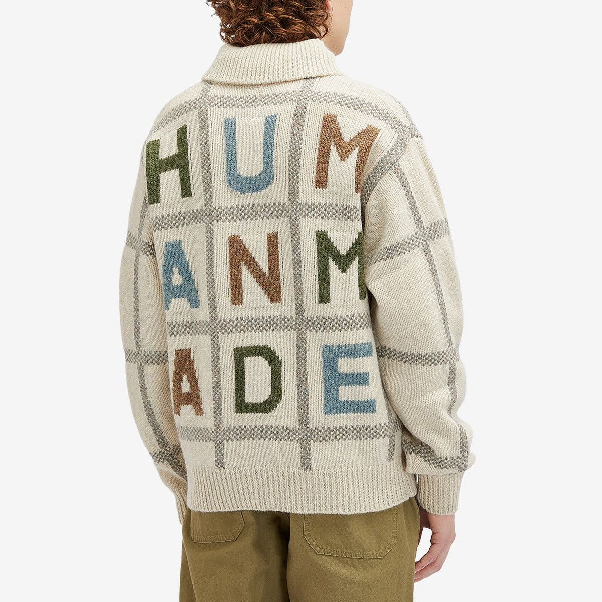 Human Made HUMAN MADE ANIMAL HALF-ZIP KNIT SWEATER White Size US L / EU 52-54 / 3 - 3 Thumbnail