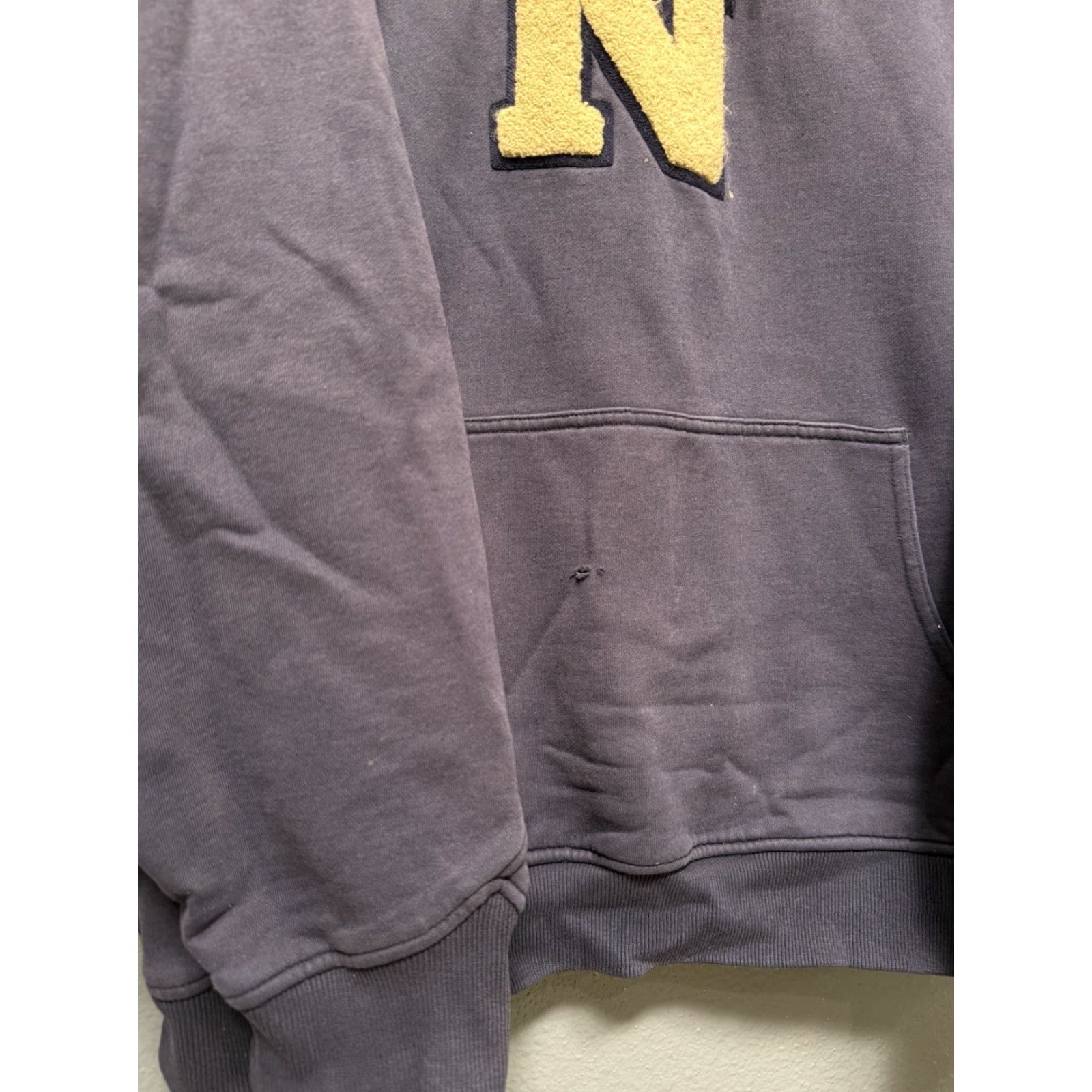 Nike VINTAGE Nike Team US Navy College Center Check Blue Hoodie XL Men Regular Pullover Size XL Size US XL / EU 56 / 4 - 4 Thumbnail