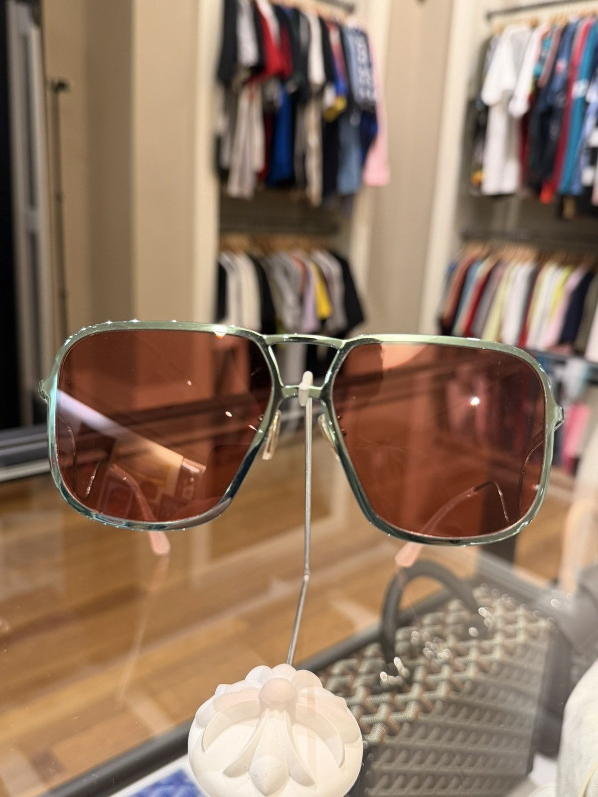 Marni Marni Geometric Metal Sunglasses Size ONE SIZE - 2 Thumbnail
