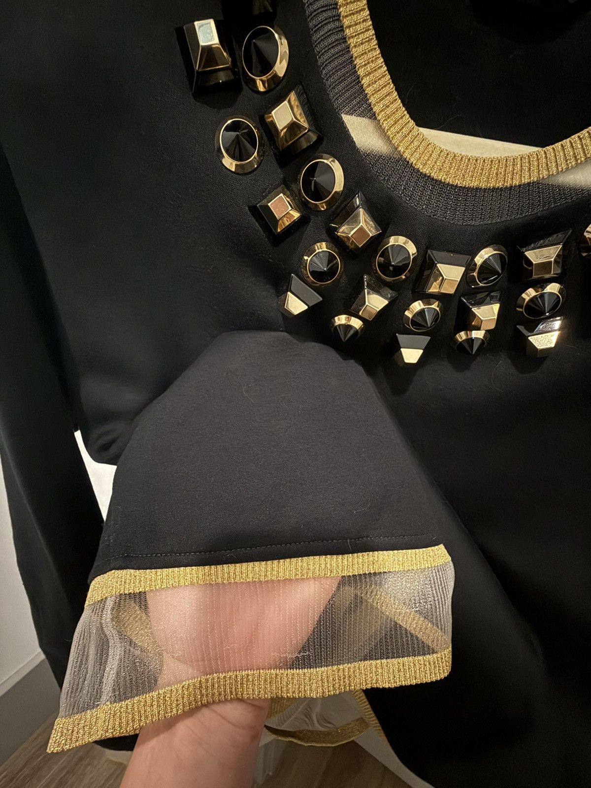 Fendi Fendi “Gold Edition” Embellished Studded Sweater Size M / US 6-8 / IT 42-44 - 6 Thumbnail