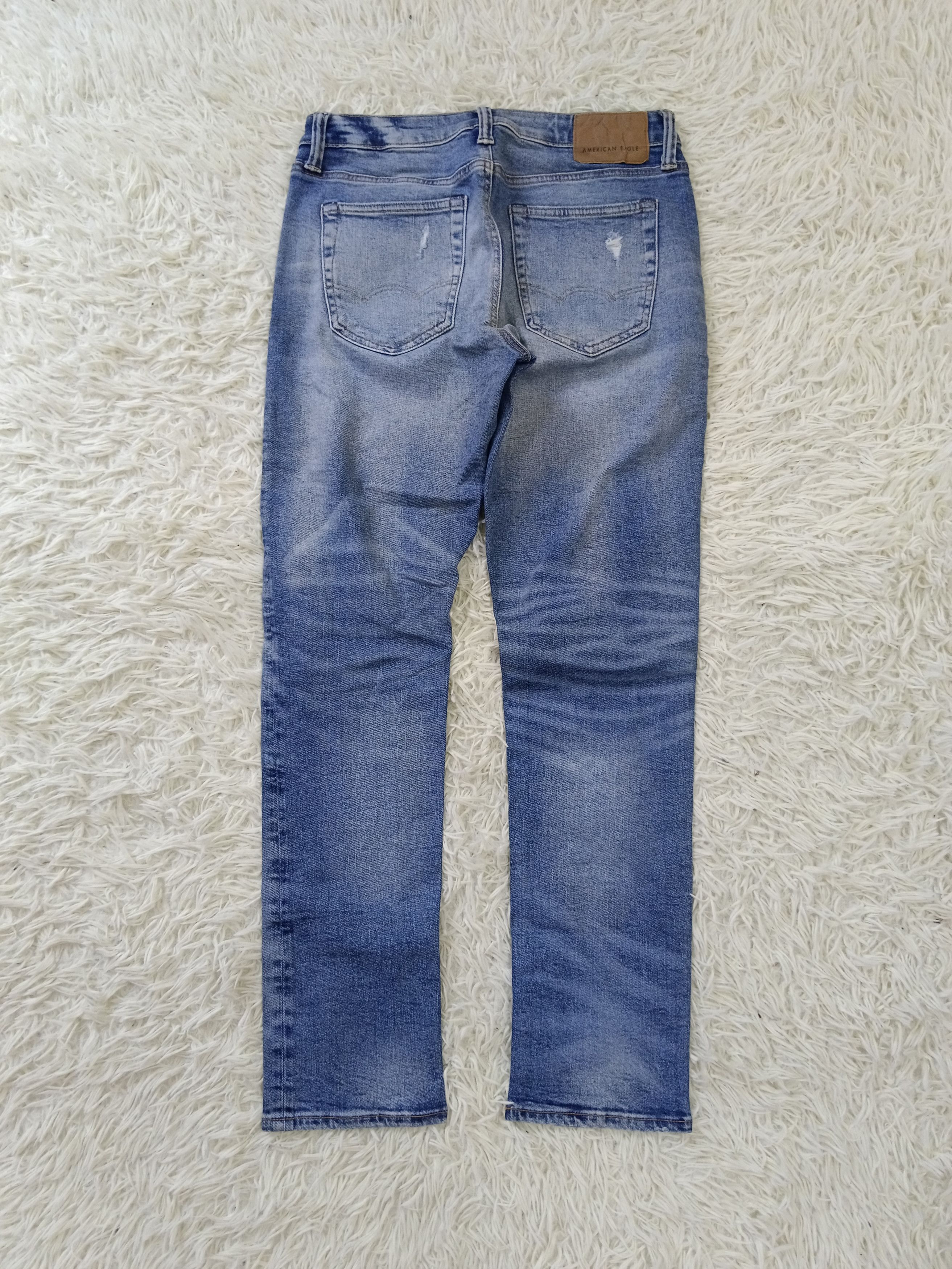 American Eagle Outfitters DiSTRESSED DENIM PACTHWORK AMERICAN EAGLE STRETCHABLE Size US 30 / EU 46 - 2 Thumbnail