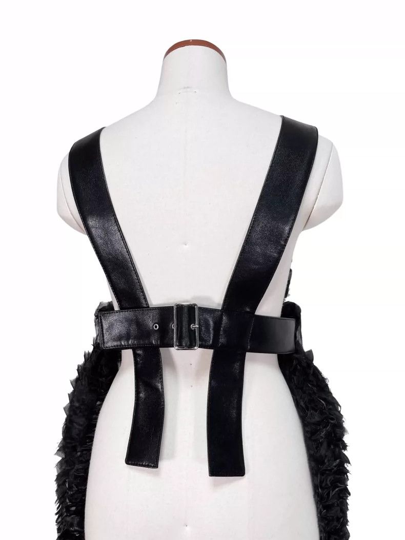 Comme des Garcons Comme Des Garcons Black tulle pleated leather suspender wa Size S / US 4 / IT 40 - 7 Thumbnail