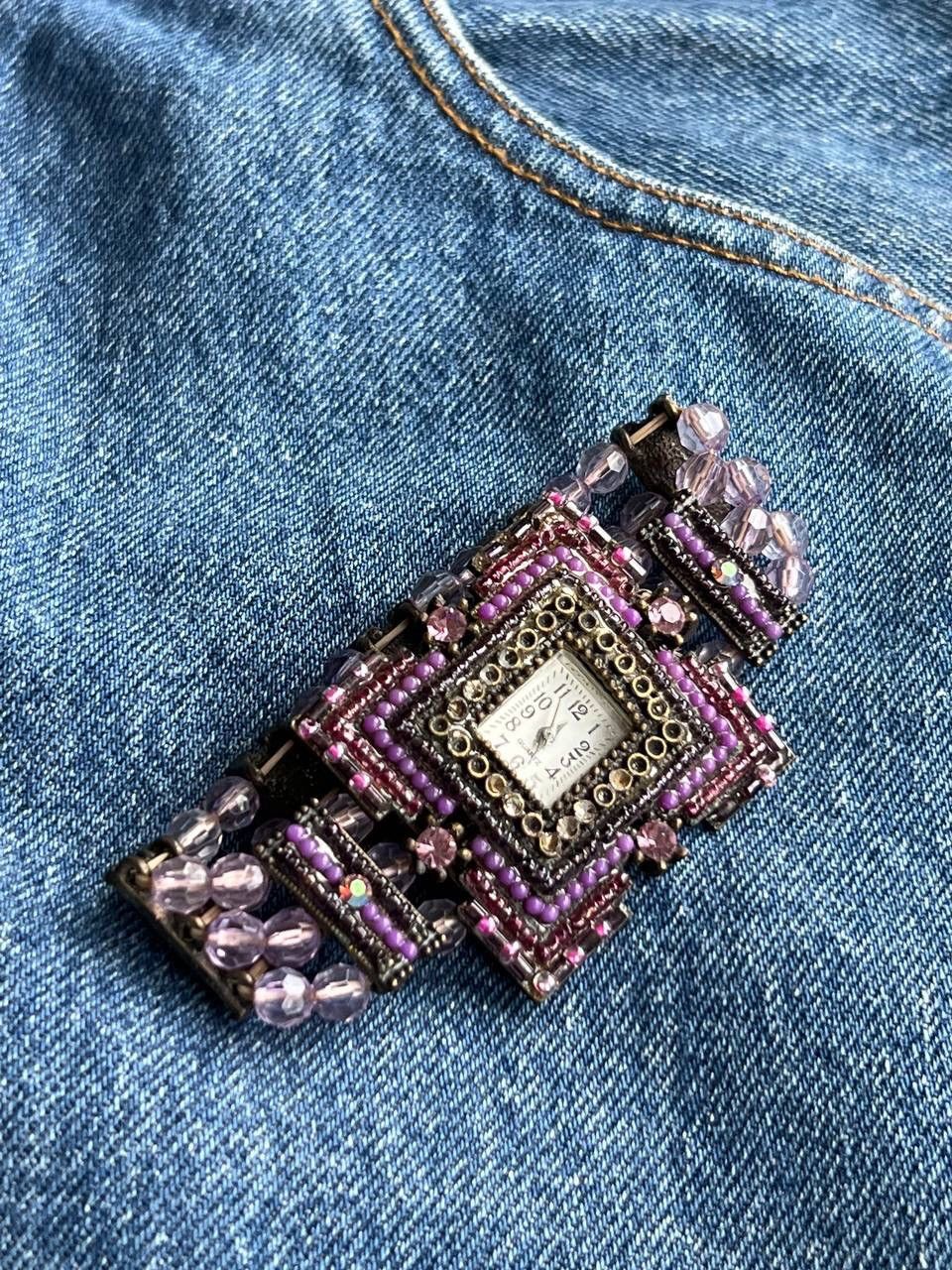 Japanese Brand × Vintage Vintage Japanese style futuristic Watch Crystal Violet Size ONE SIZE - 2 Thumbnail