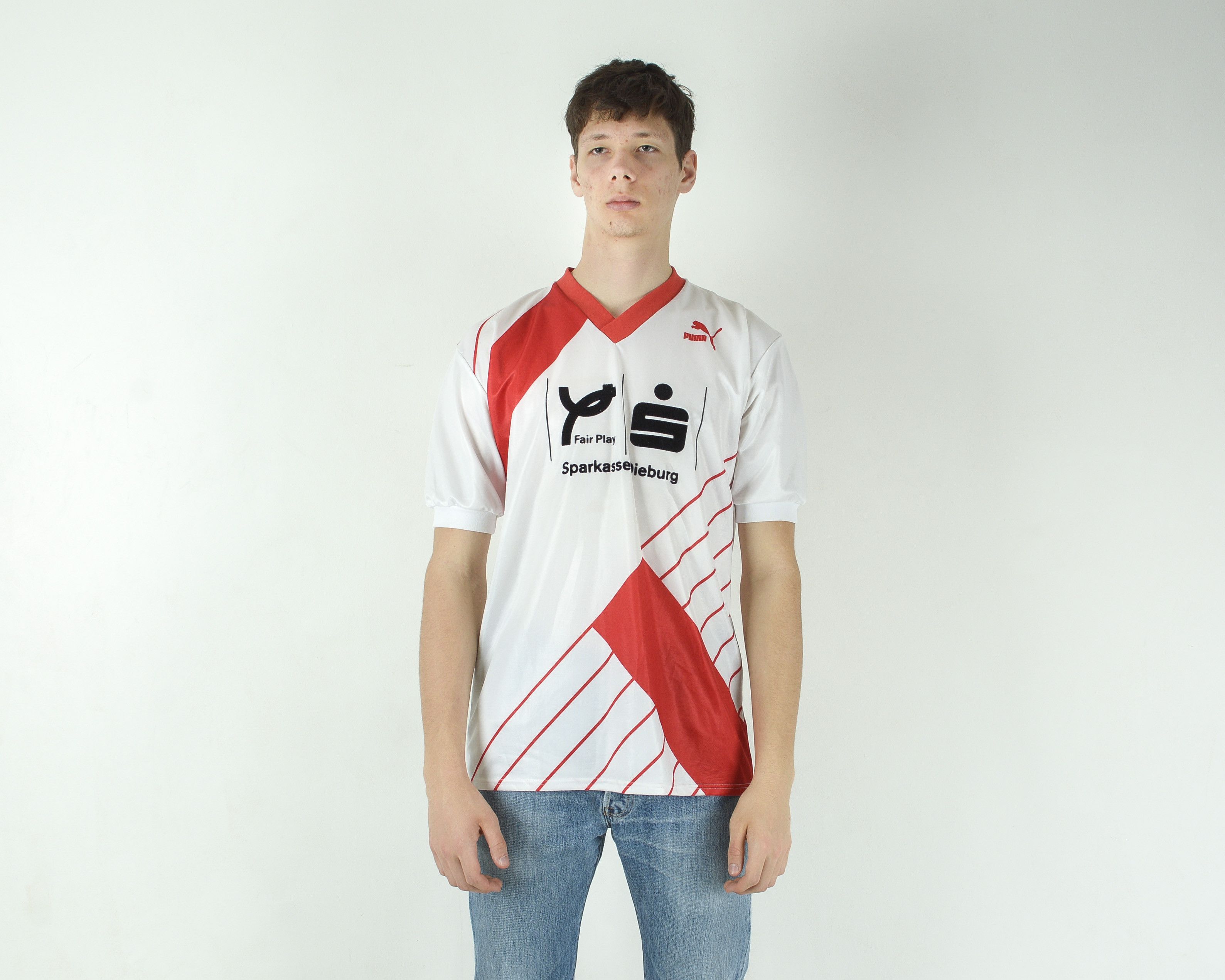 Puma Spvgg Gross-Umstadt L Jersey Shirt Made in West Germany #15 Size US L / EU 52-54 / 3 - 1 Thumbnail